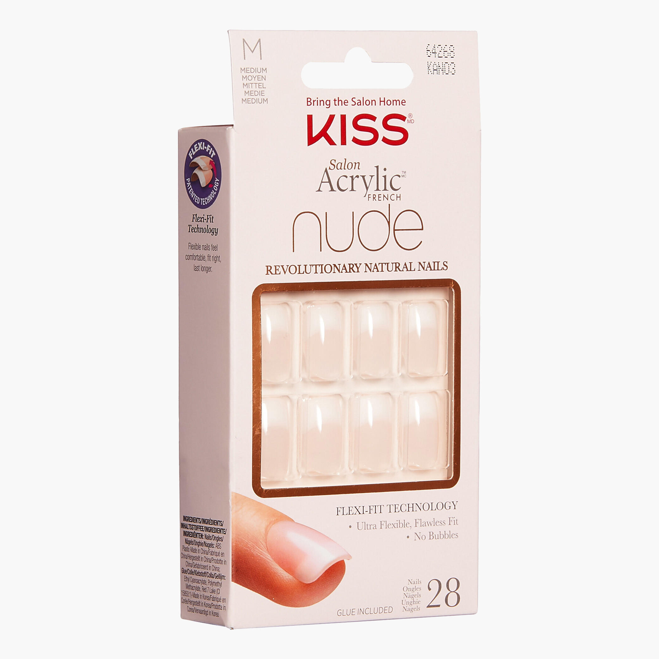 أظافر صناعية صالون أكريليك فرنش نيود من كيس كوزمتيكس-beautyandpersonalcare-makeup-nails-artificialnails-image-2