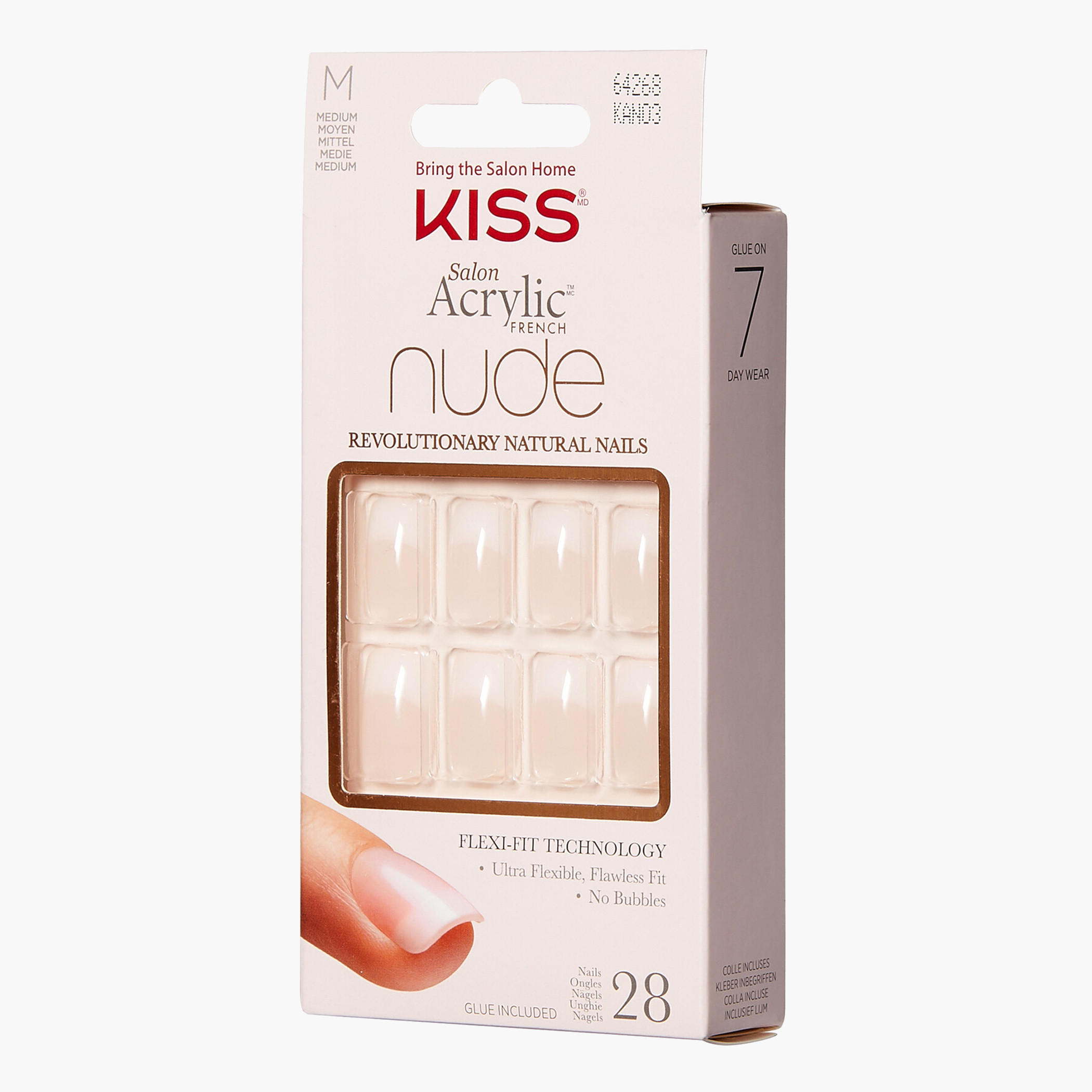 أظافر صناعية صالون أكريليك فرنش نيود من كيس كوزمتيكس-beautyandpersonalcare-makeup-nails-artificialnails-image-3