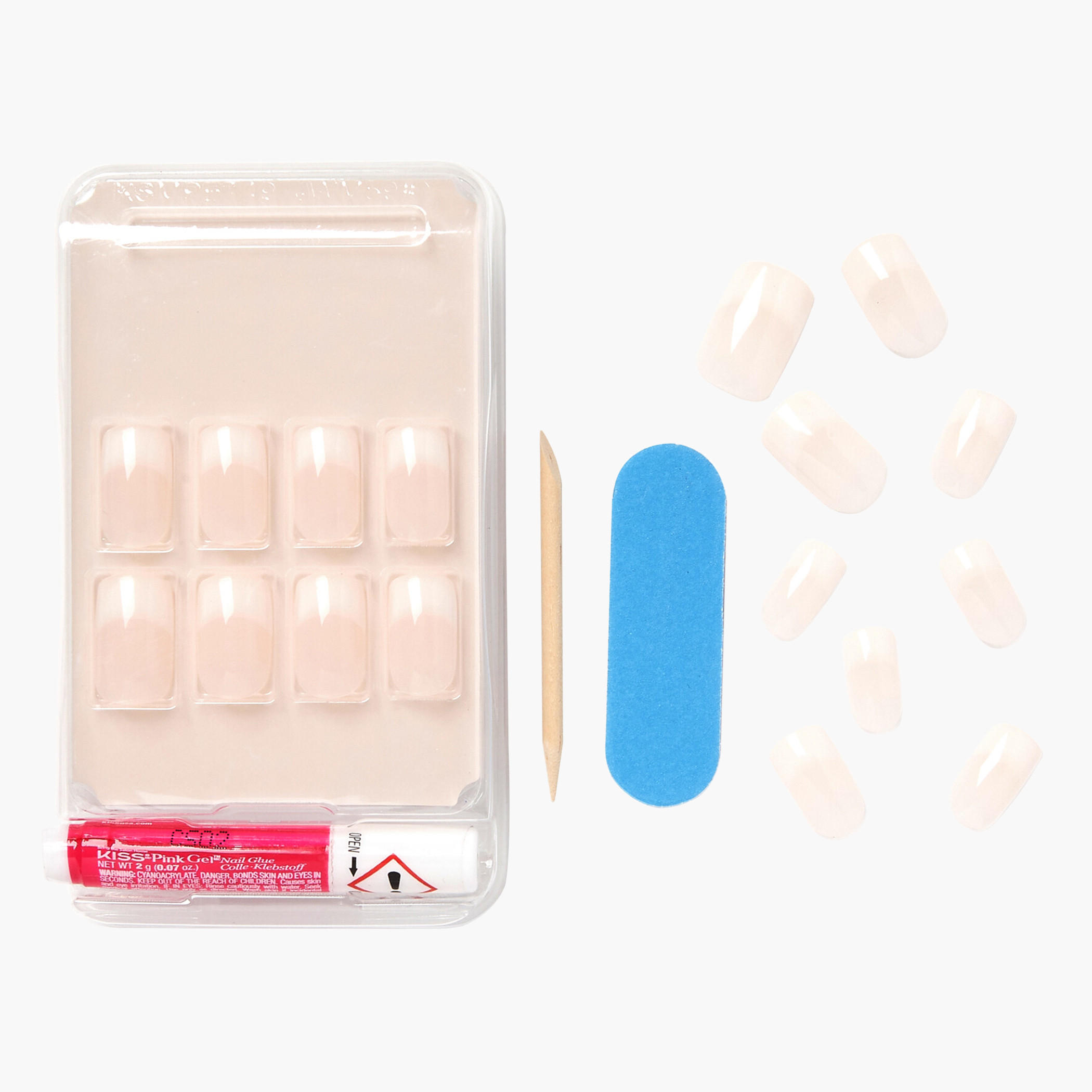 أظافر صناعية صالون أكريليك فرنش نيود من كيس كوزمتيكس-beautyandpersonalcare-makeup-nails-artificialnails-image-4