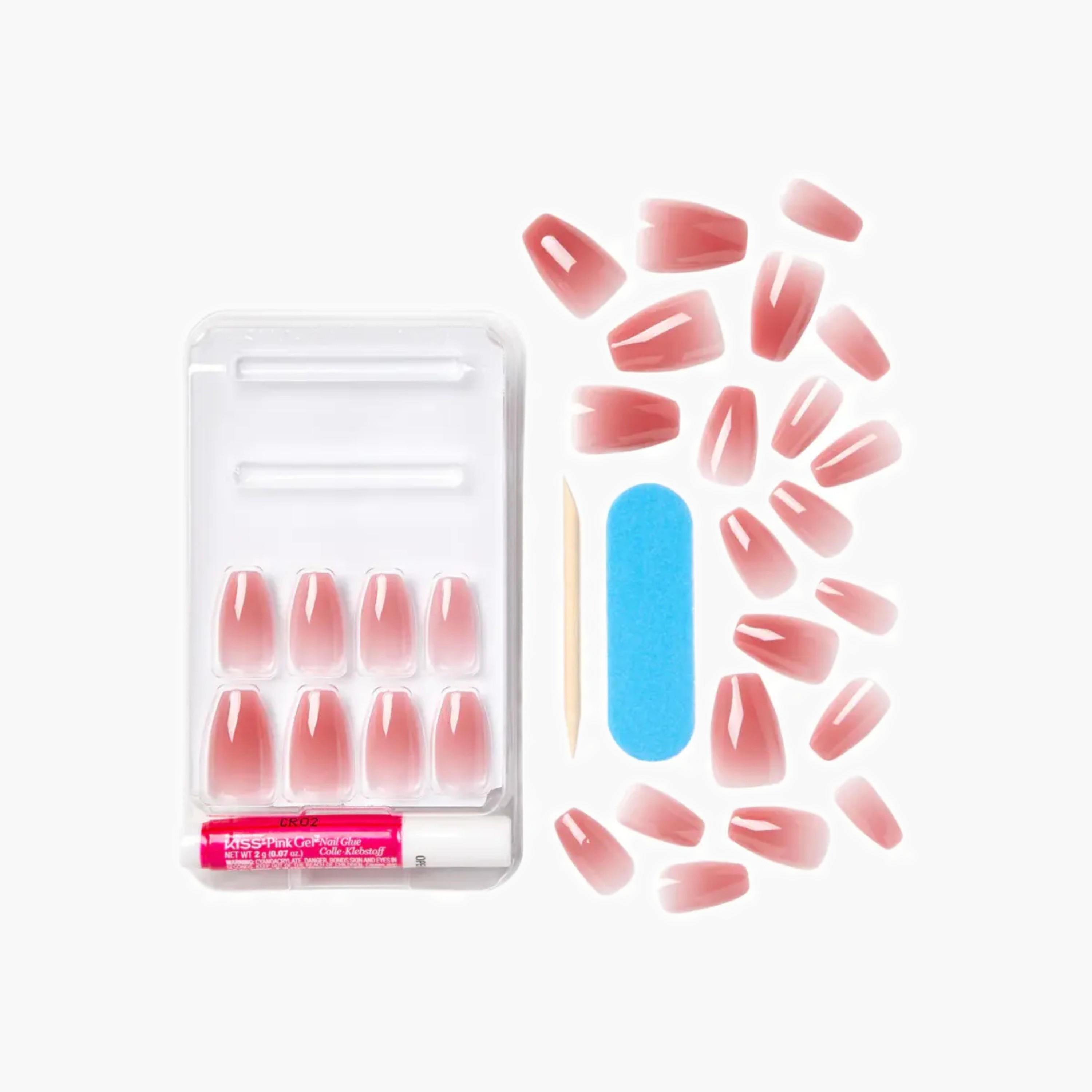 Kiss Cosmetics Medium Coffin Press-On Nails-beautyandpersonalcare-makeup-lips-lipliners-image-2