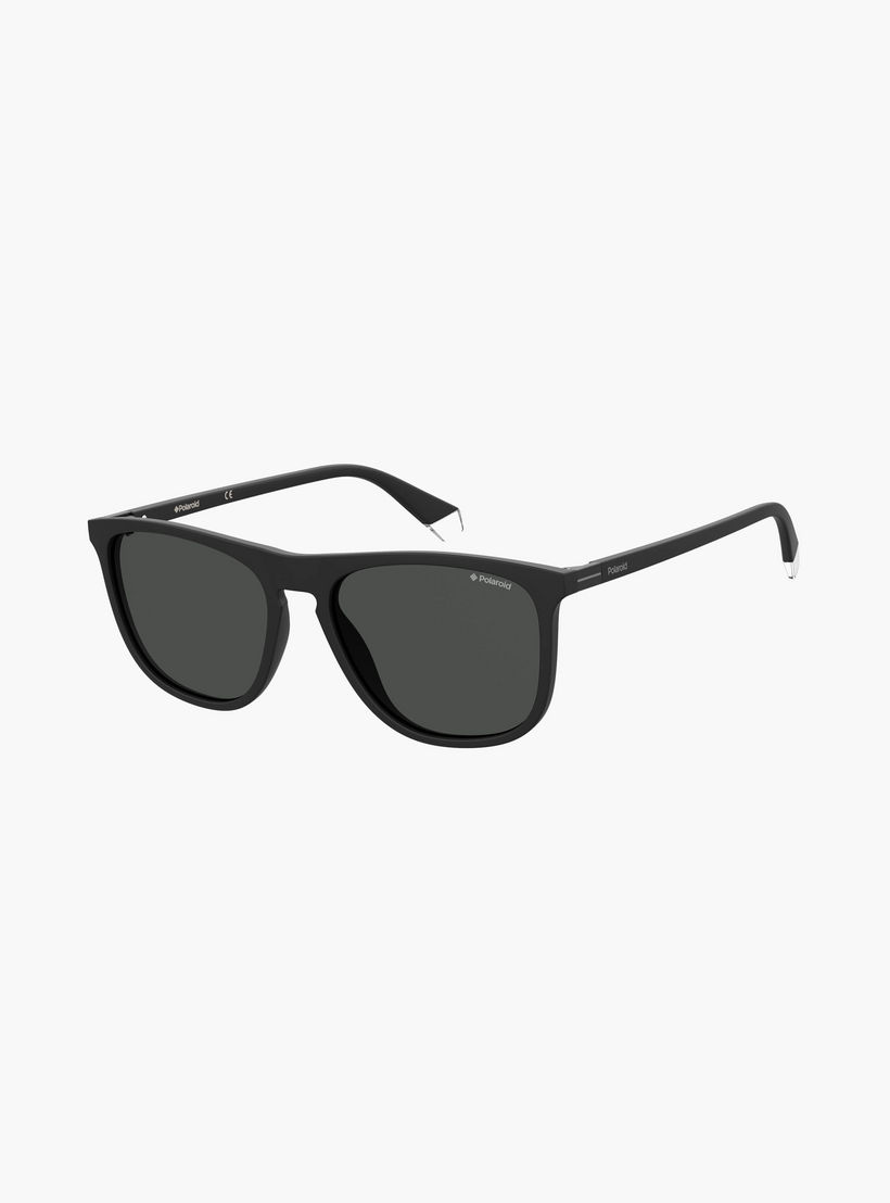 Polaroid Men Grey Polarised Lens Square Sunglasses-men-sunglasses-image-1