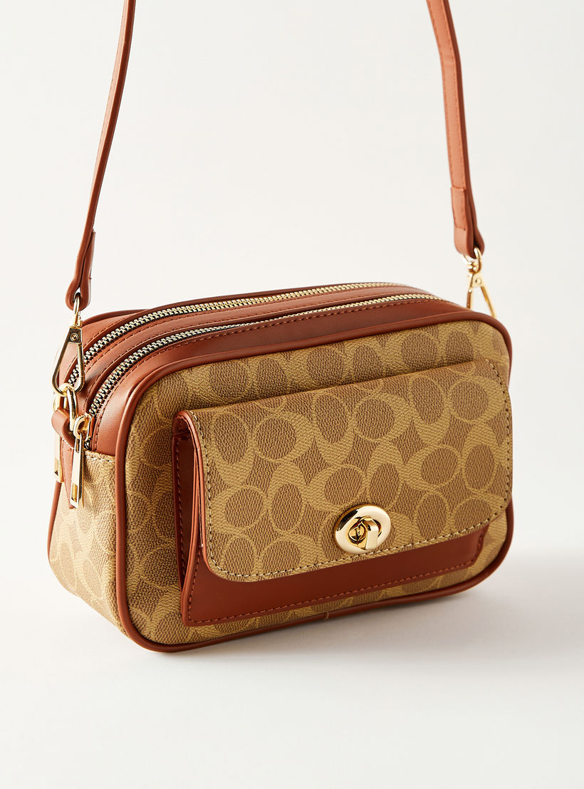حقيبة كروس بطبعات من ساشا مع إغلاق بسحاب وإبزيم ملتوي-women-bagsandwallets-handbags-image-3