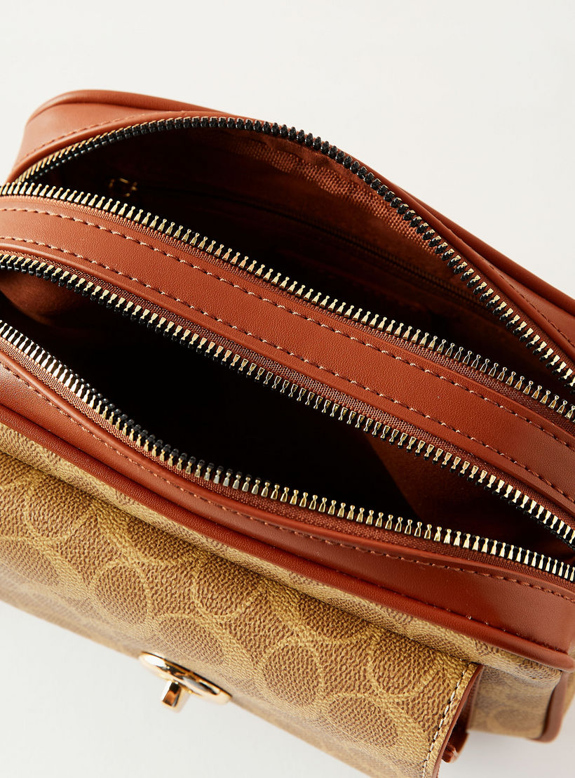 حقيبة كروس بطبعات من ساشا مع إغلاق بسحاب وإبزيم ملتوي-women-bagsandwallets-handbags-image-4