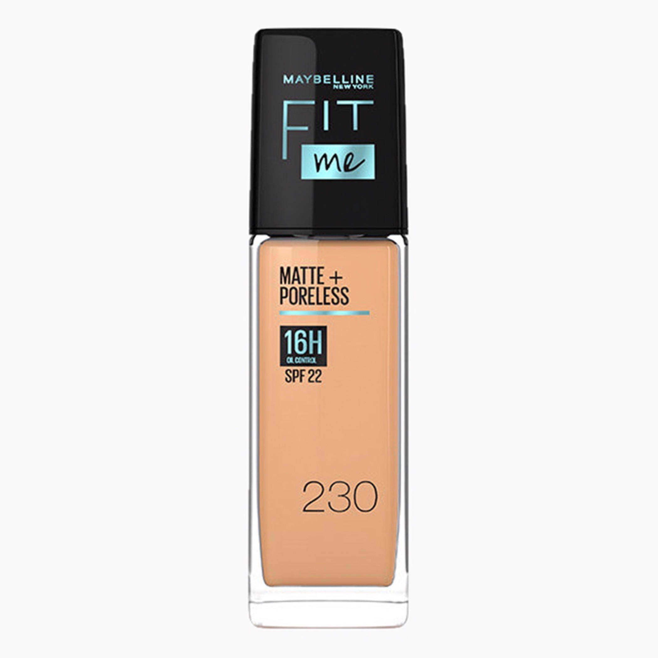 Maybelline New York Fit Me 230 Matte+Poreless SPF 22 Liquid Foundation-beautyandpersonalcare-makeup-face-foundations-image-1