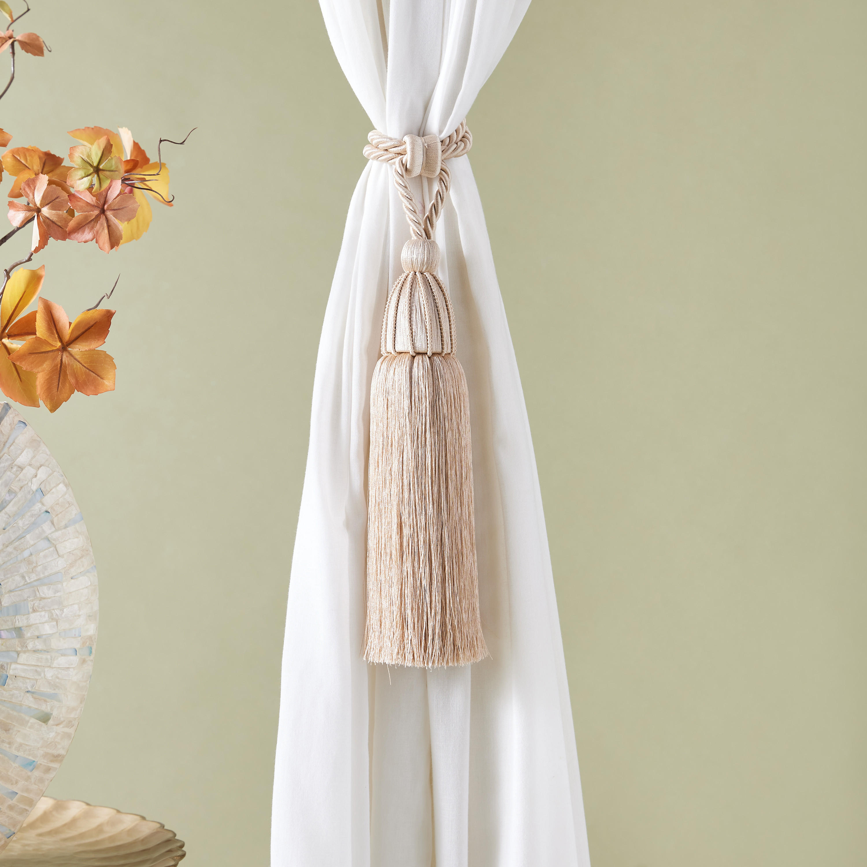 Textured Curtain Tieback-household-bathandlaundry-shower-showercurtainrods-image-1