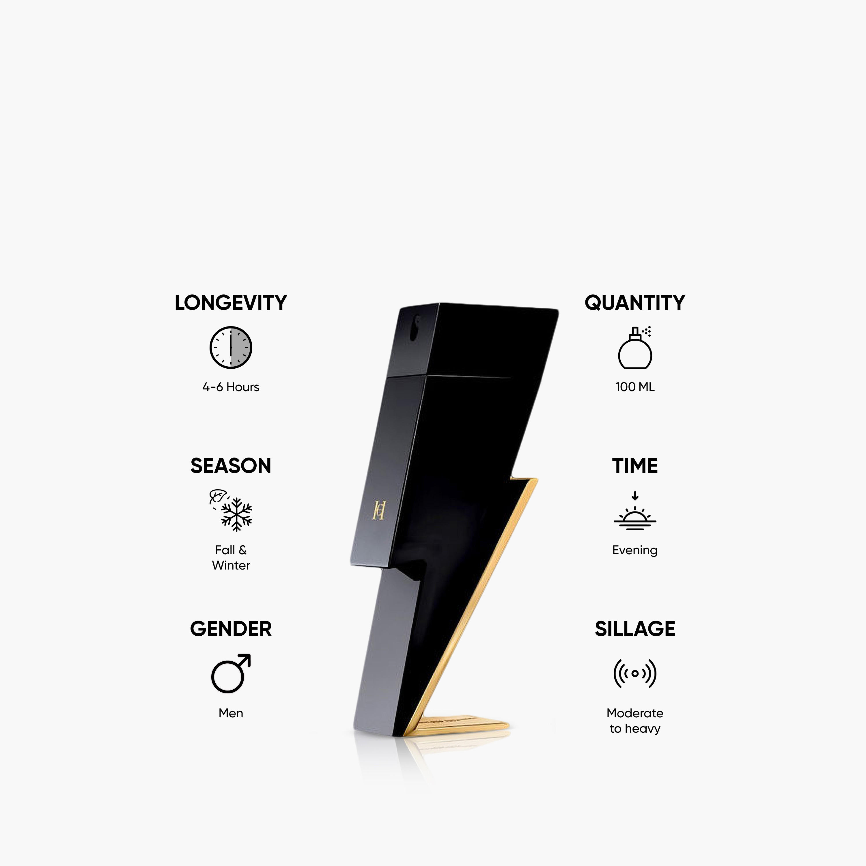 Carolina Herrera Men's Bad Boy Eau De Toilette Spray - 100 ml-beautyandpersonalcare-fragrance-men-image-5