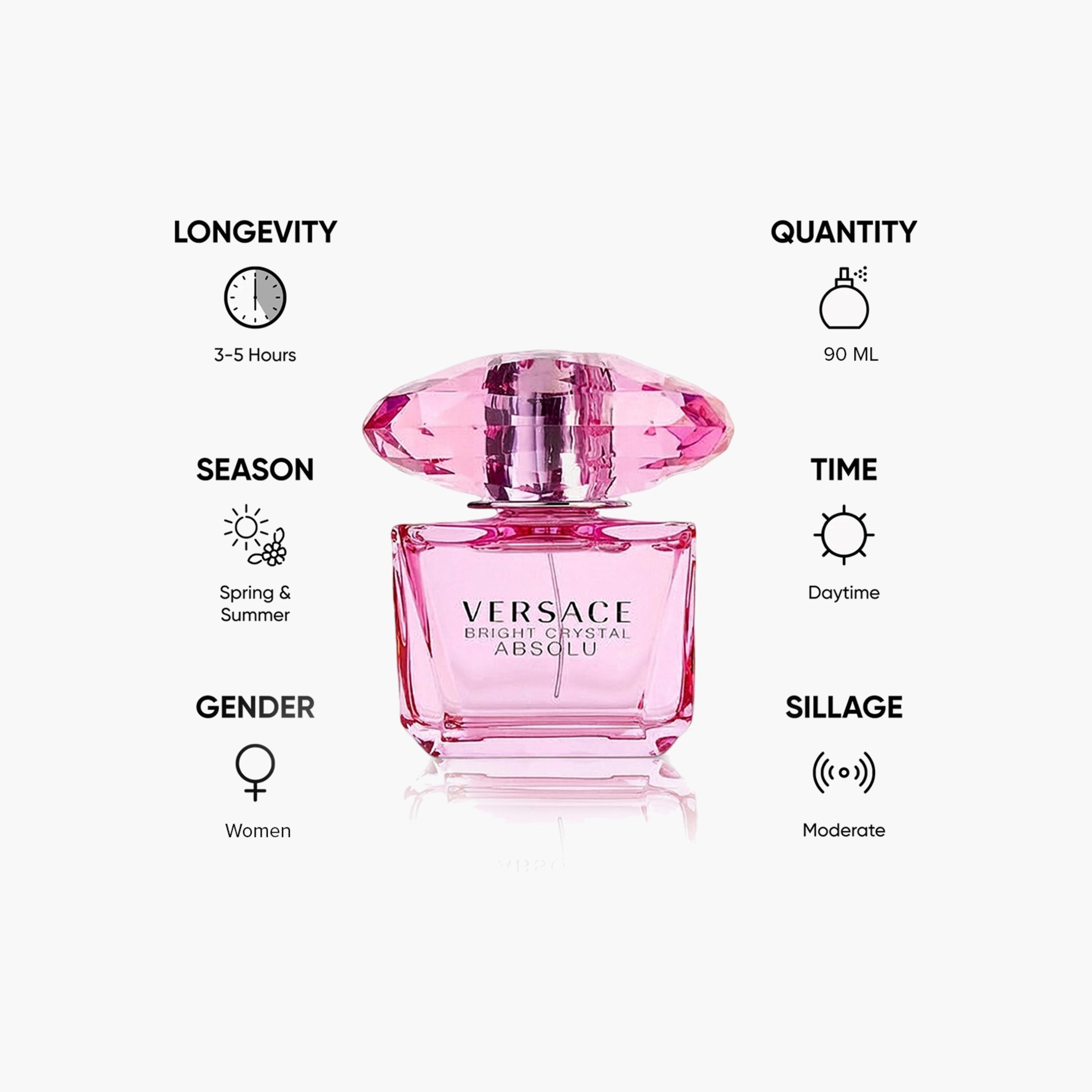 Versace Women's Bright Crystal Absolu Eau de Parfum Spray - 90 ml-beautyandpersonalcare-fragrance-women-image-5