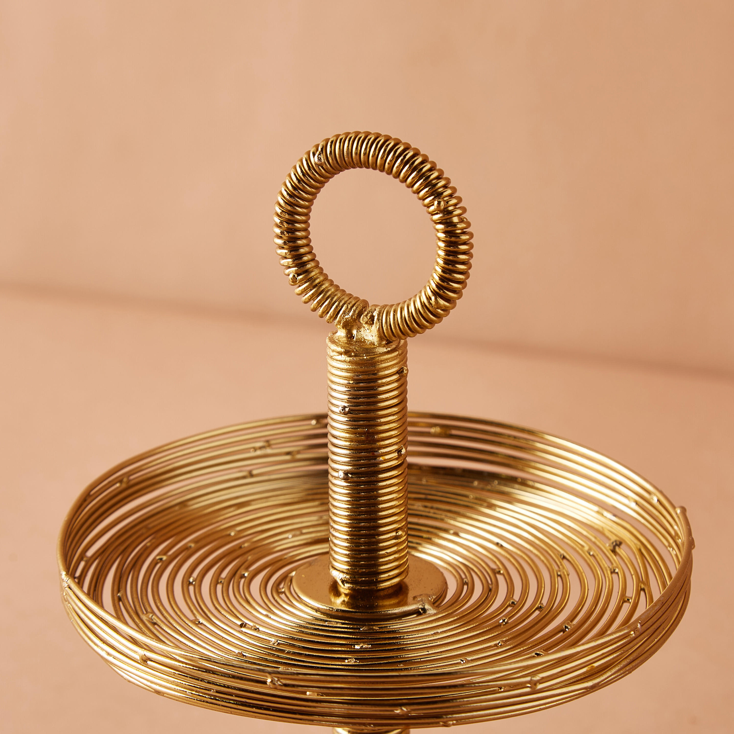 Metallic 2-Tier Decorative Cake Stand-household-dining-serveware-cakestands-image-4
