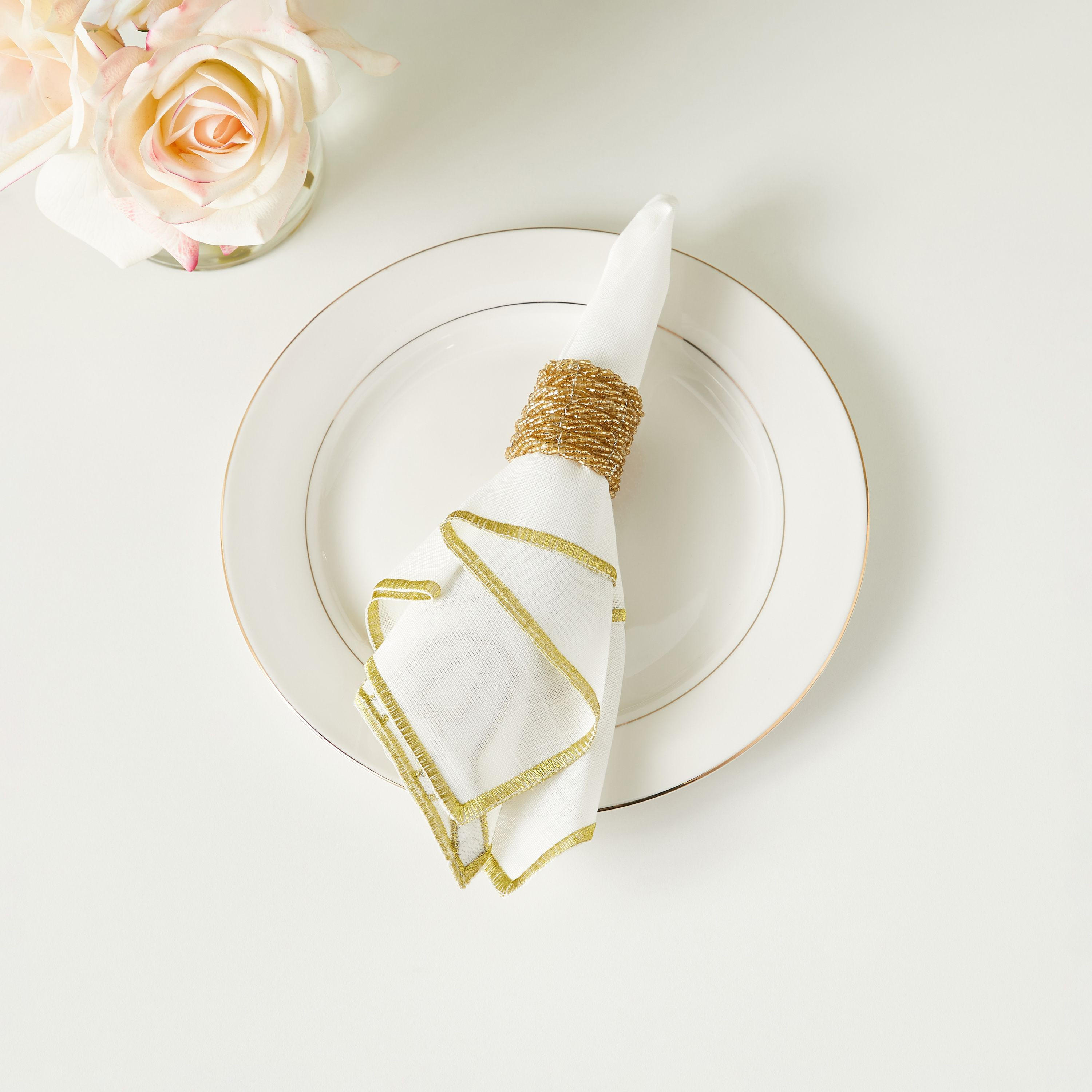 Embellished Napkin Ring - Set of 4-household-kitchen-kitchentoolsandutensils-image-1