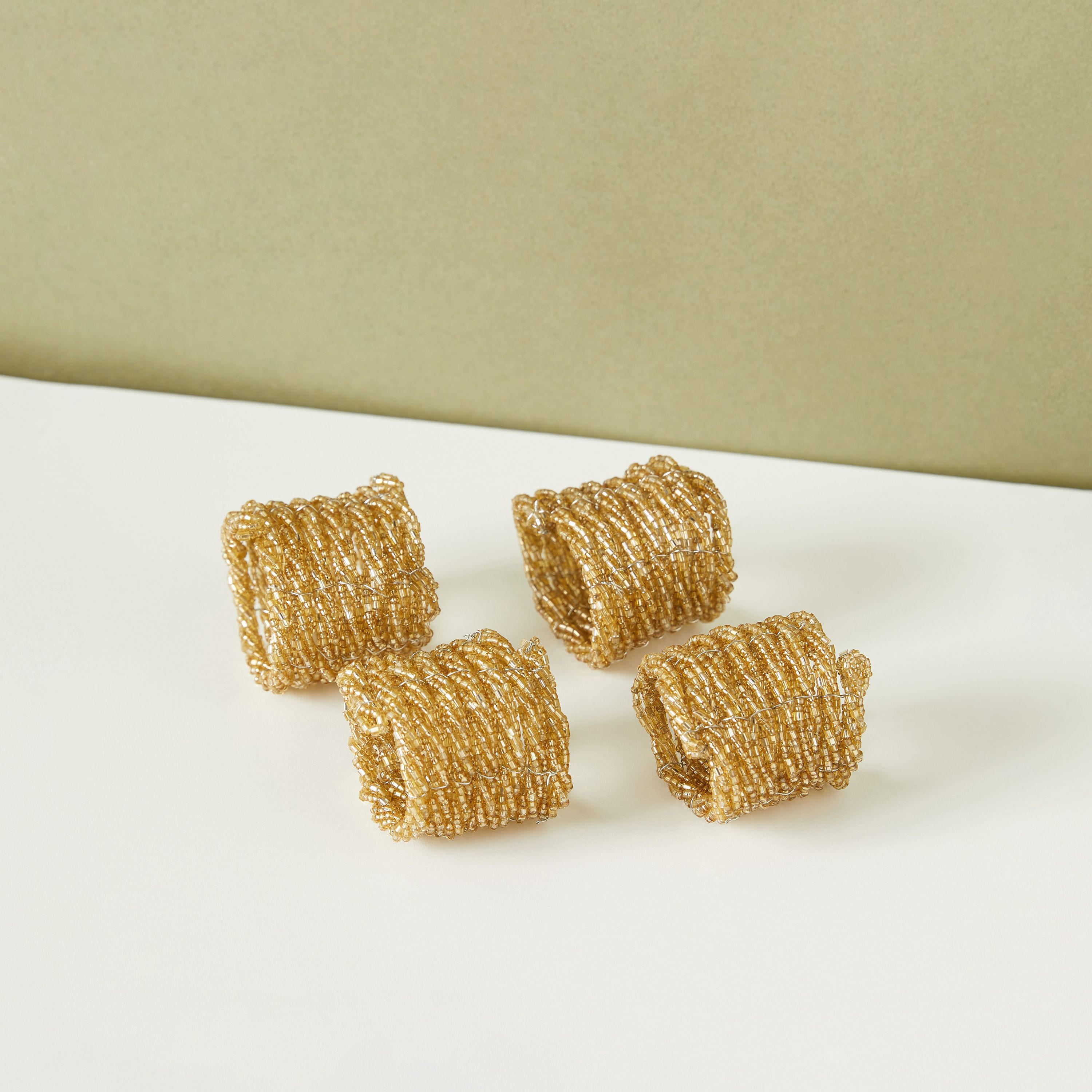 Embellished Napkin Ring - Set of 4-household-kitchen-kitchentoolsandutensils-image-2