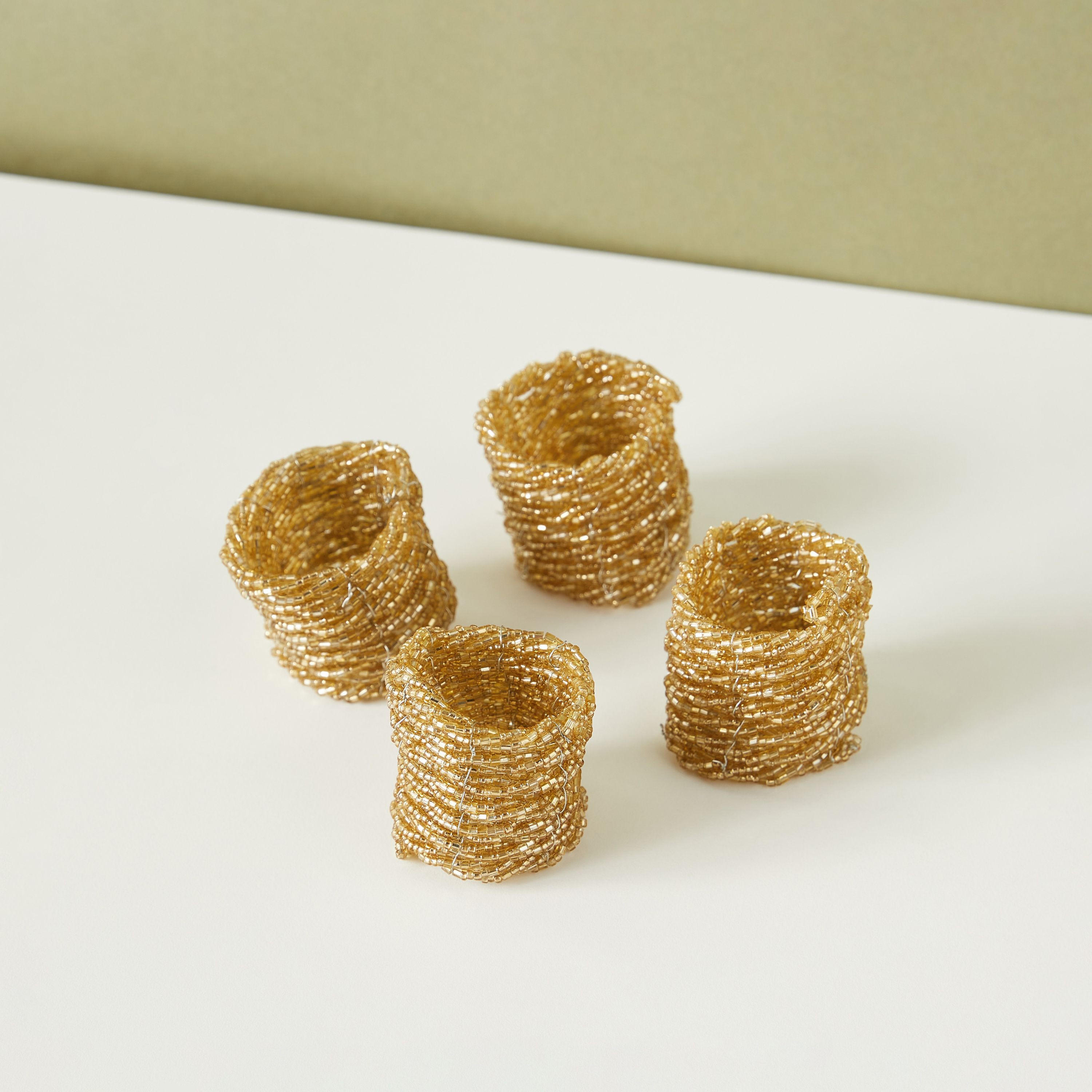 Embellished Napkin Ring - Set of 4-household-kitchen-kitchentoolsandutensils-image-3