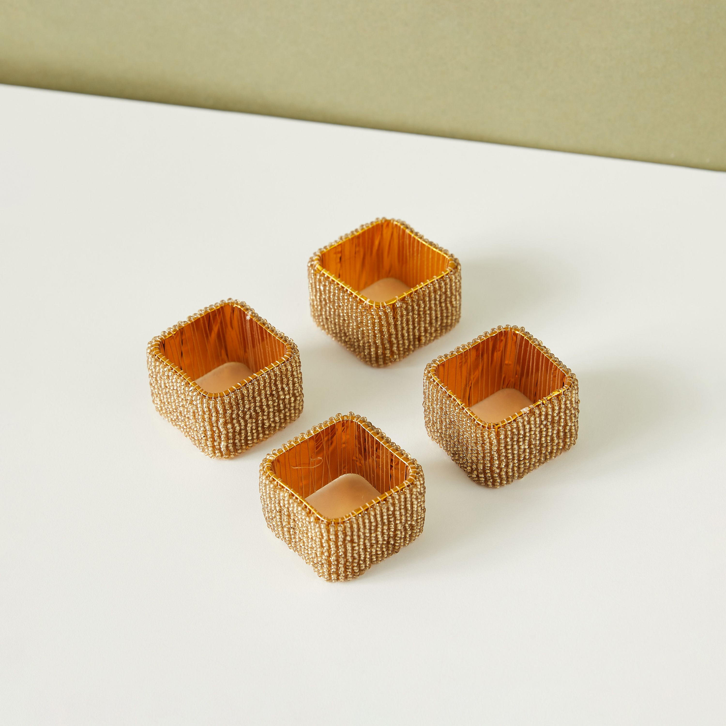Embellished Napkin Ring - Set of 4-household-kitchen-kitchentoolsandutensils-image-3