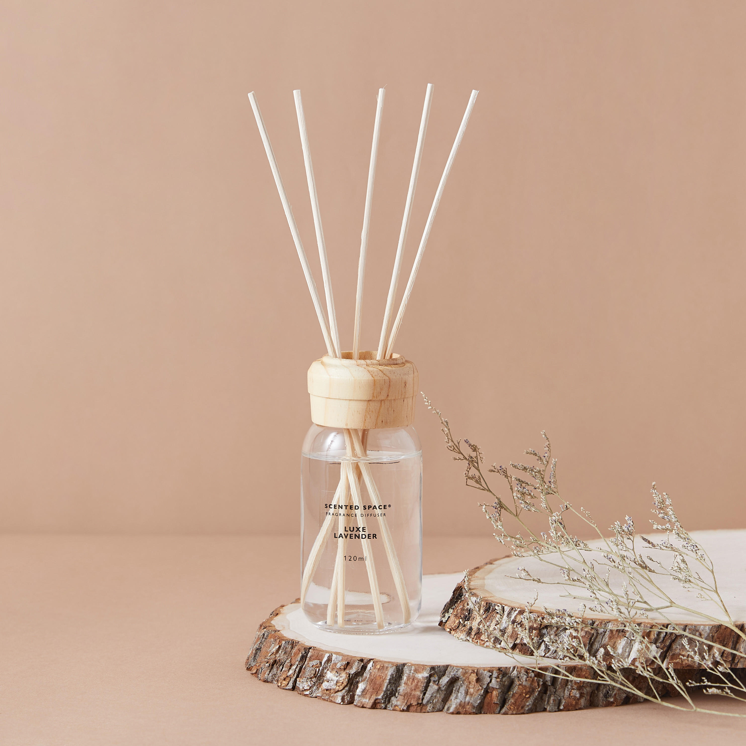 Scented Space Luxe Lavender Reed Diffuser - 120 ml-household-homefragrance-reeddiffusers-image-1