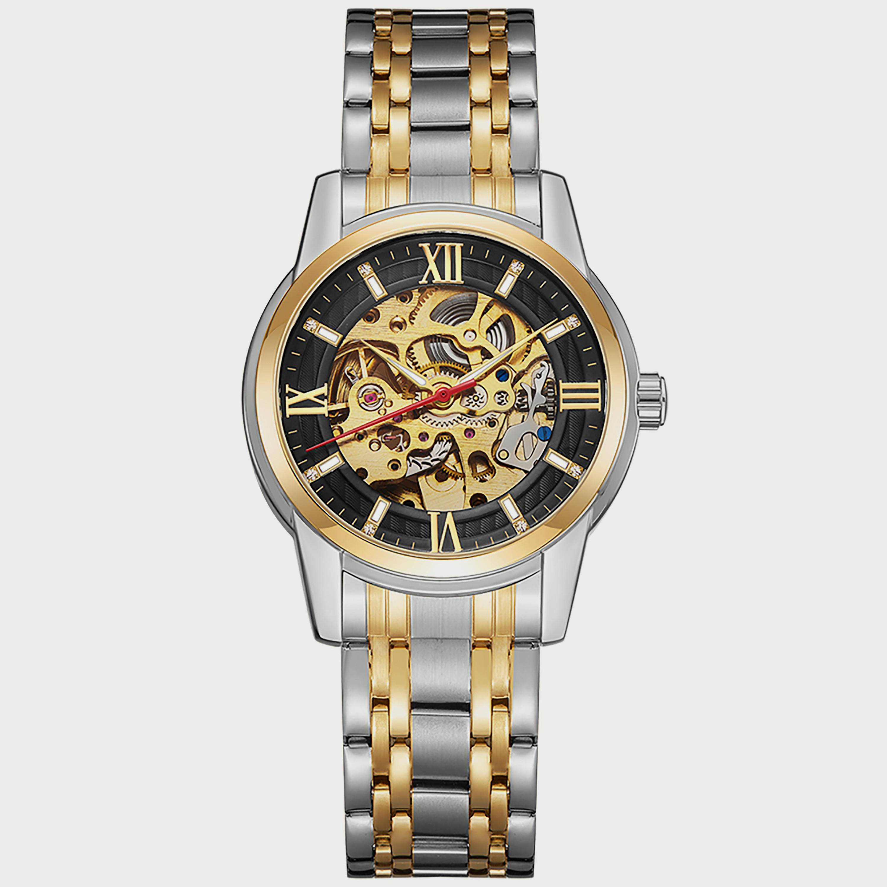 K22311-TBTB "ساعة" فضية وذهبية بسوار ستانلس ستيل أوتوماتيكي من كينيث سكوت للرجال -men-watchesandjewellery-watches-image-1