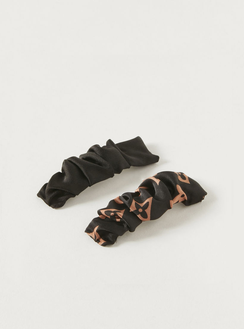 مشابك شعر قماش بكسرات - طقم من قطعتين-women-hairaccessories-clips-image-1