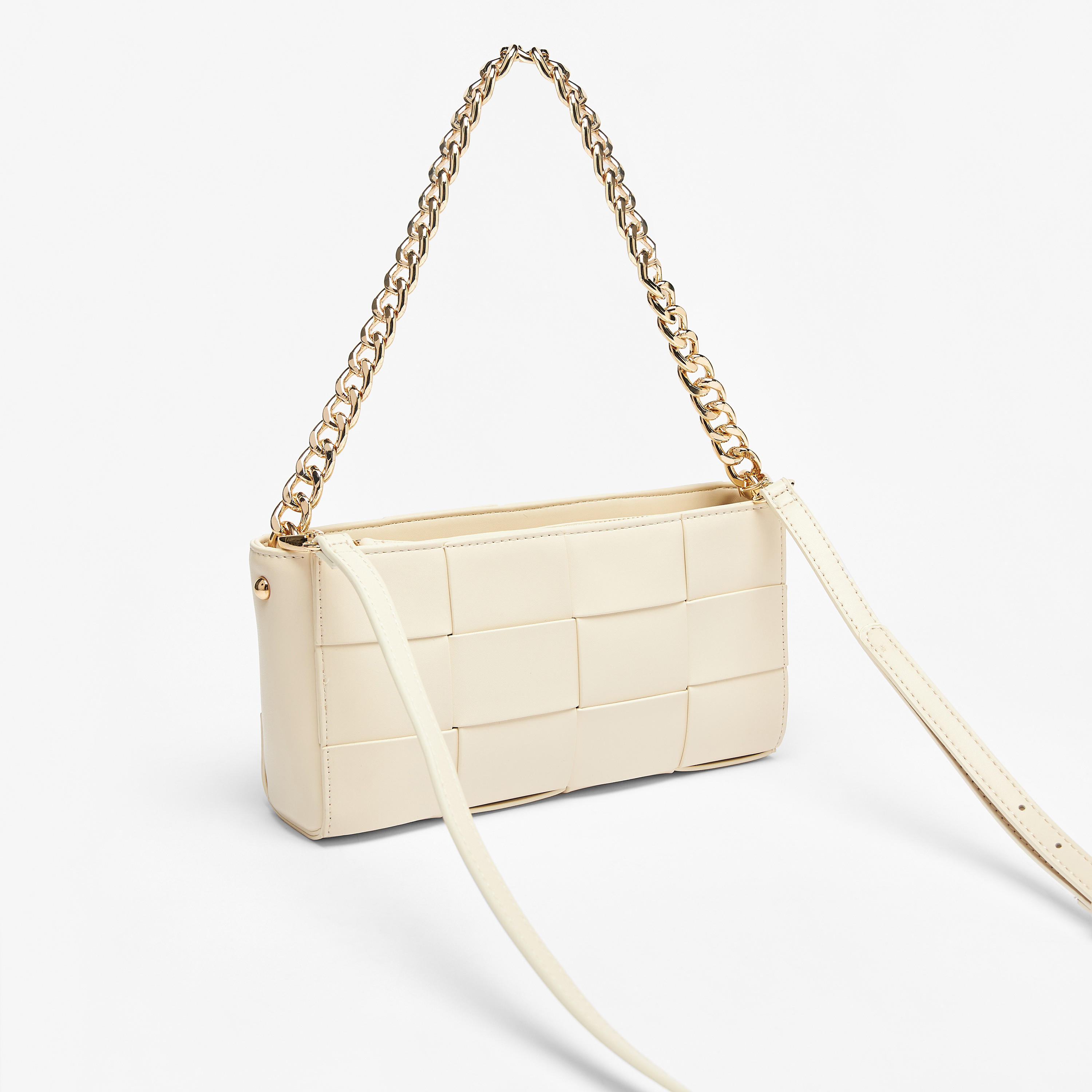 Celeste Weave Textured Shoulder Bag with Chain Strap-women-bagsandwallets-handbags-image-9
