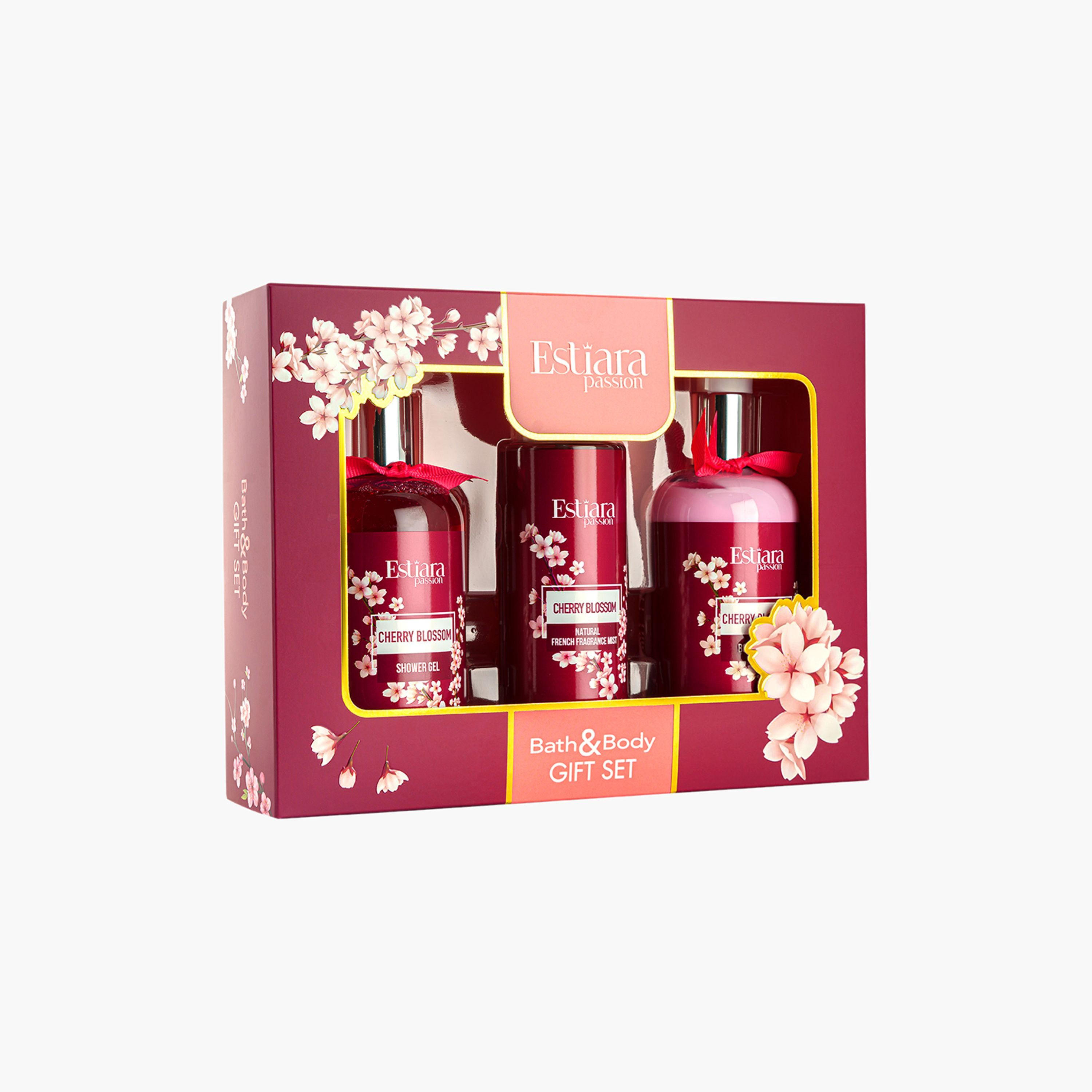 طقم هدايا باث أند بودي شيري بلسوم 3 قطع من استيارا باشن-beautyandpersonalcare-giftsets-image-1