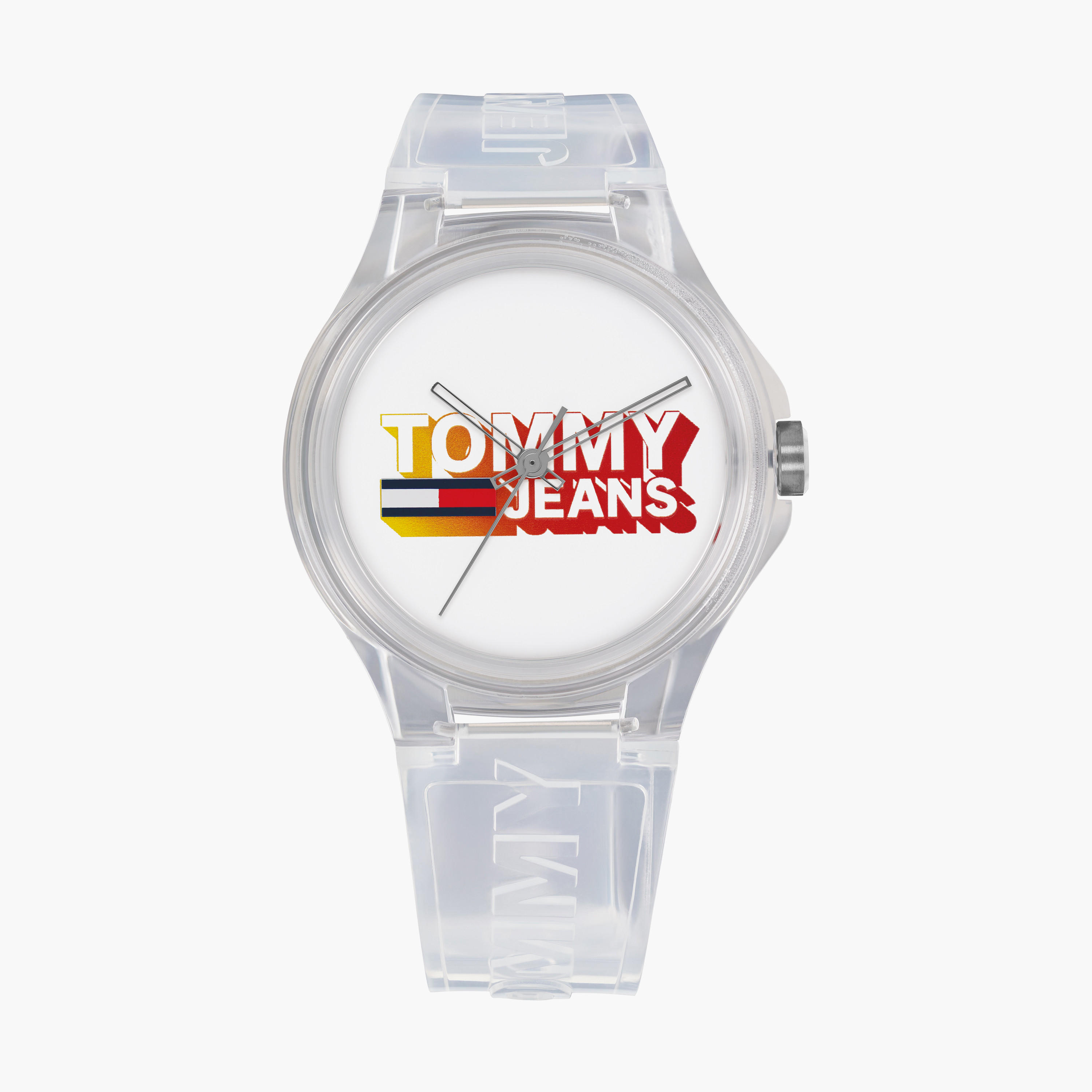 Tommy Hilfiger Unisex 41 MM Transparent Analog Silicone Strap Watch - 1720027-men-watchesandjewellery-watches-image-1