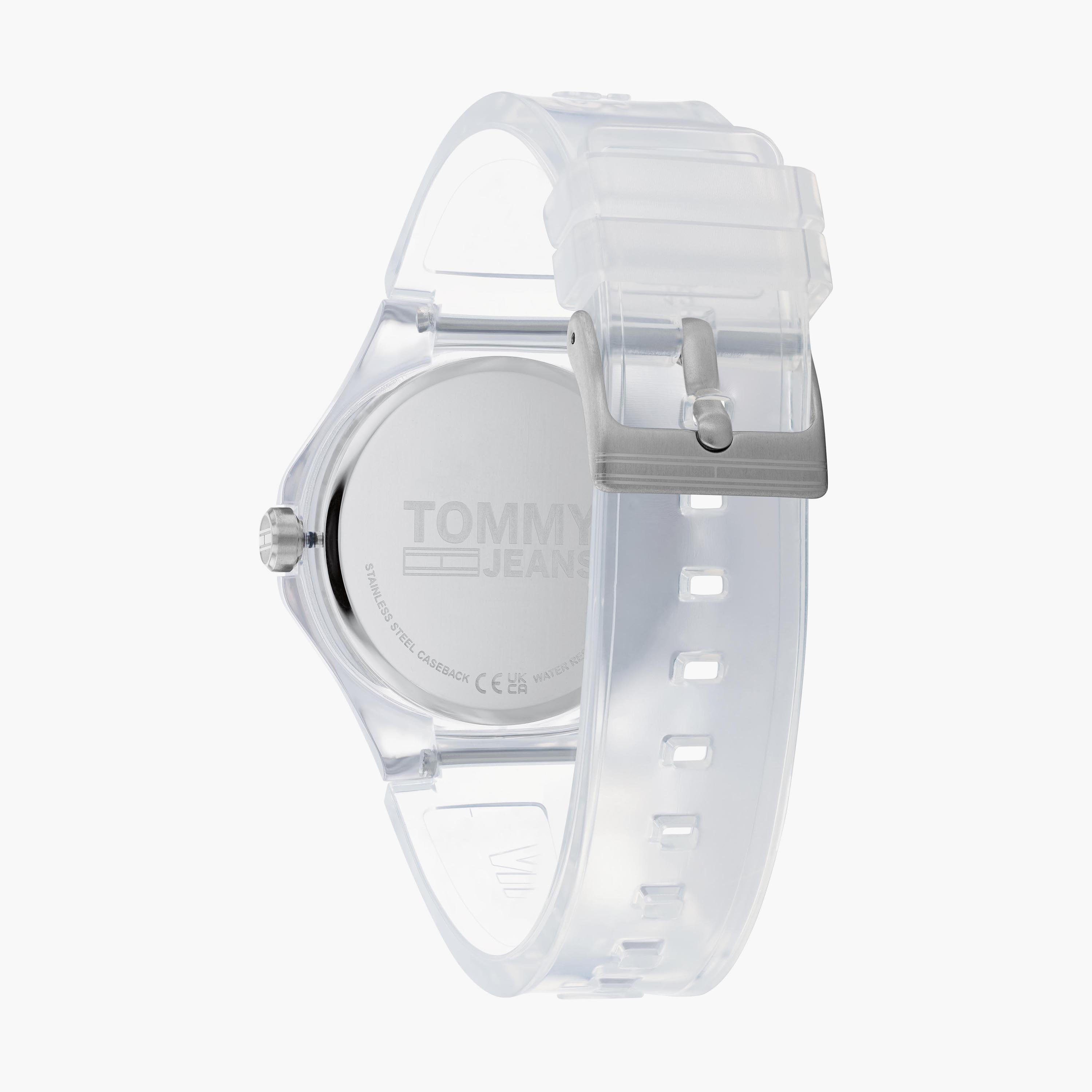 Tommy Hilfiger Unisex 41 MM Transparent Analog Silicone Strap Watch - 1720027-men-watchesandjewellery-watches-image-3
