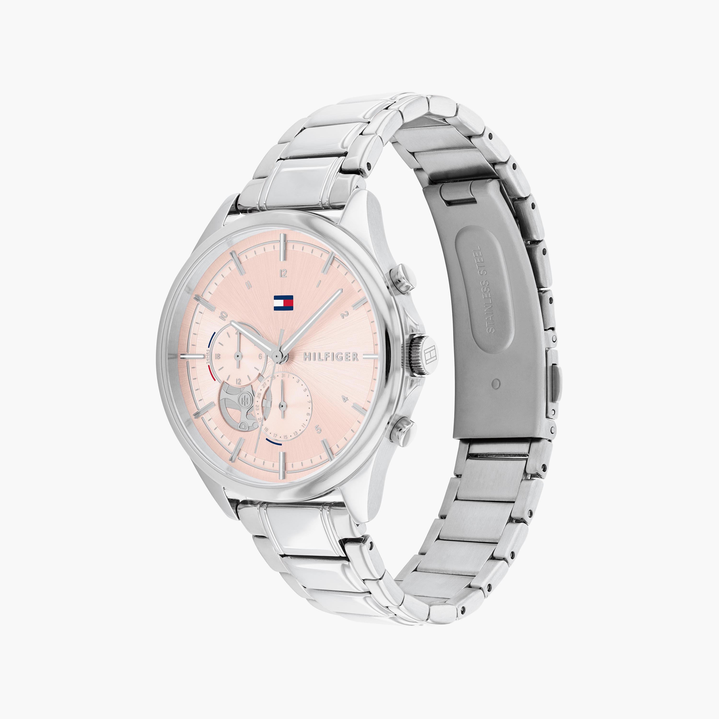 Tommy Hilfiger Women's 38 MM Silver Chronograph Stainless Steel Strap Watch - 1782414-women-watchesandjewellery-watches-image-2