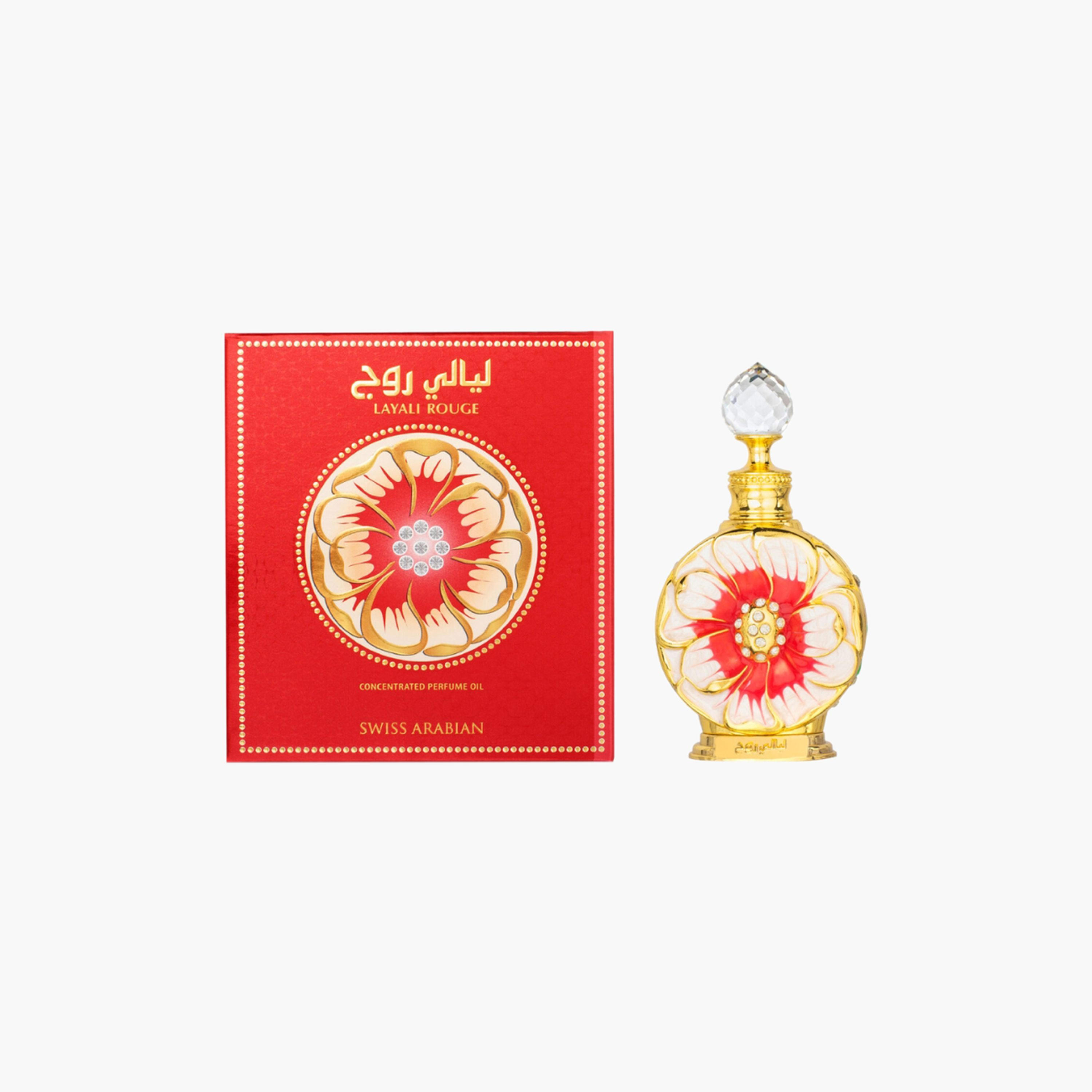 Swiss Arabian Layali Rouge Concentrated Perfume Oil - 15 ml-beautyandpersonalcare-fragrance-unisex-image-1