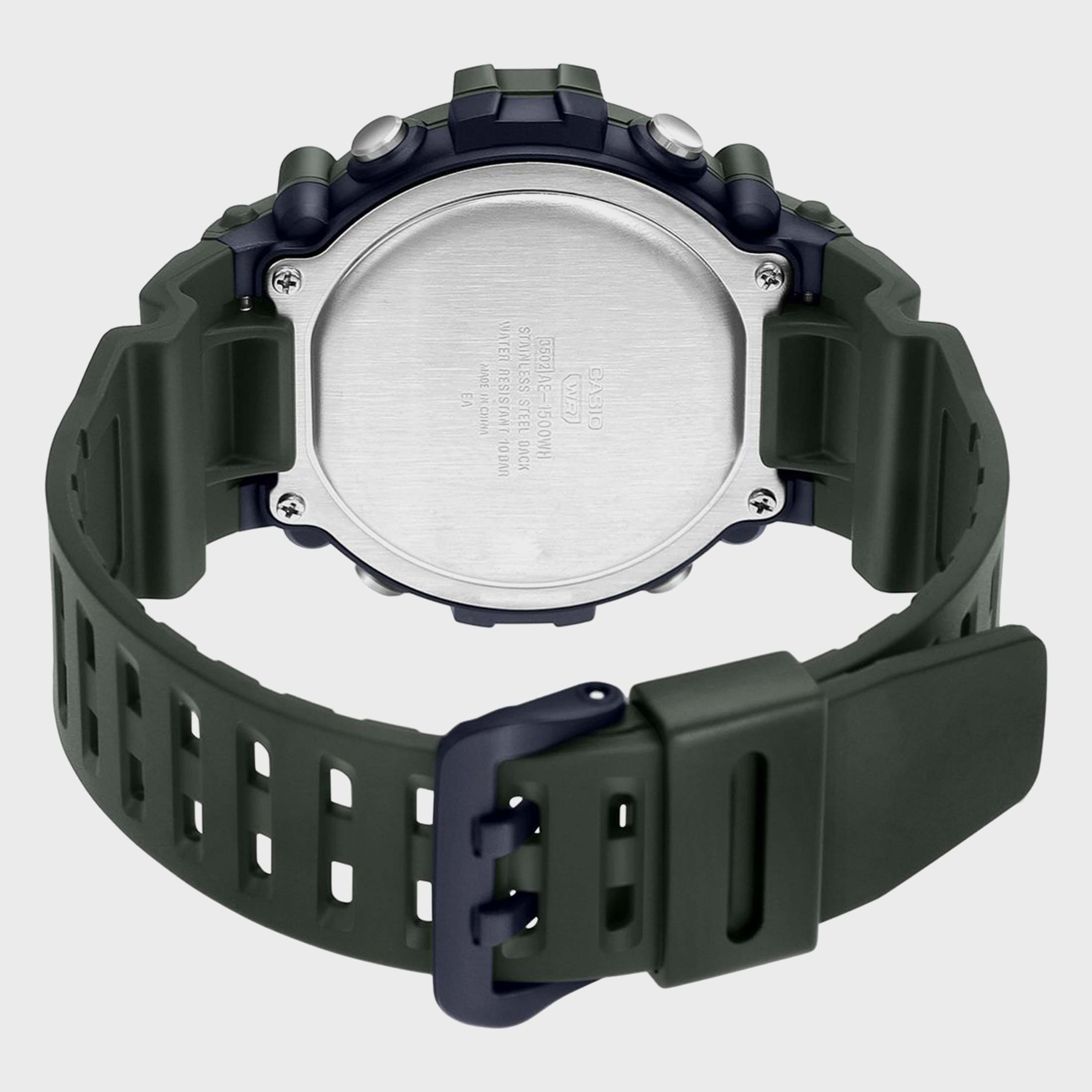 Casio Men's Green Digital Resin Strap "Watch " AE-1500WHX-3AVDF-men-watchesandjewellery-watches-image-3