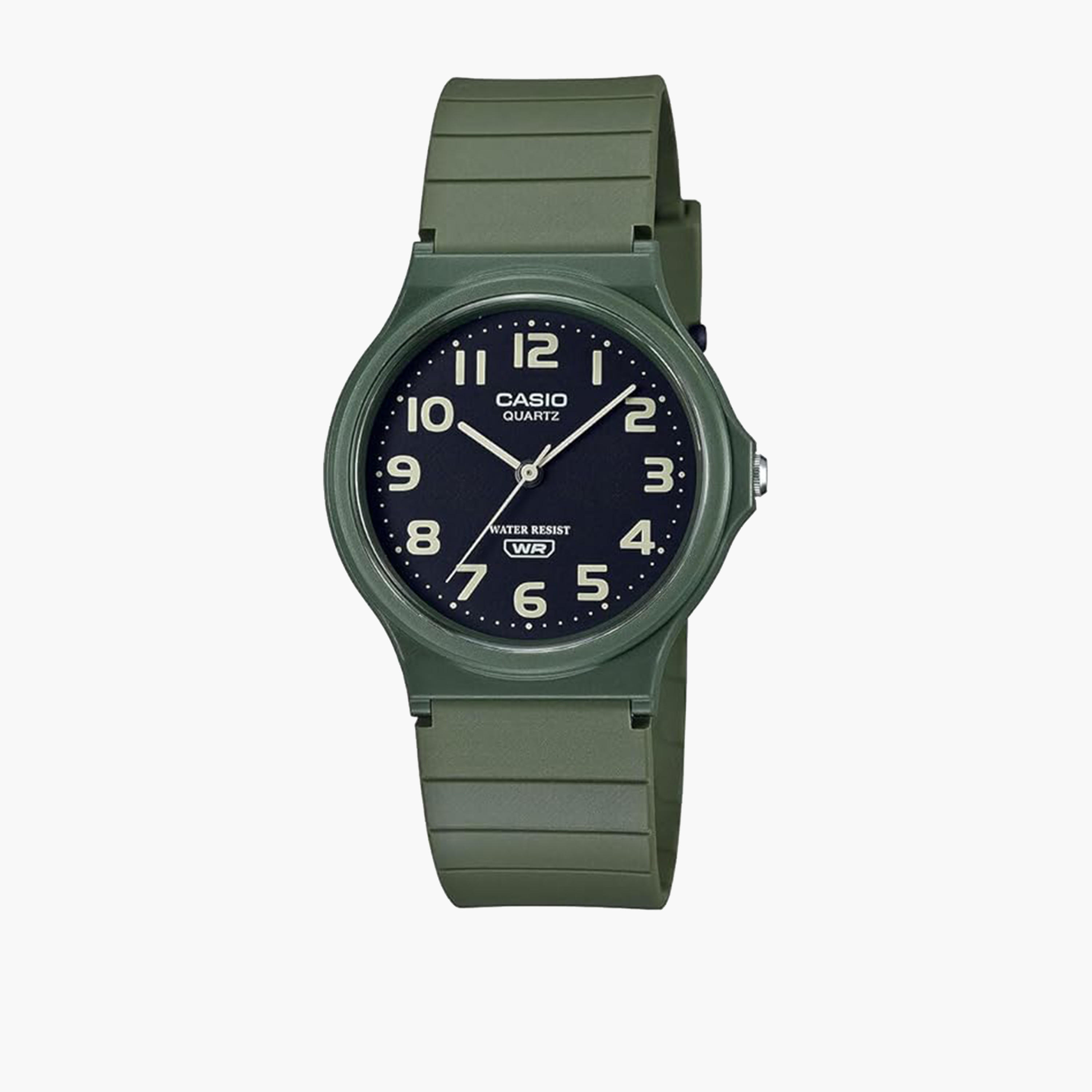 ساعة كاسيو انالوج بسوار راتنج اخضر للرجال - MQ-24UC-3BDF-men-watchesandjewellery-watches-image-1