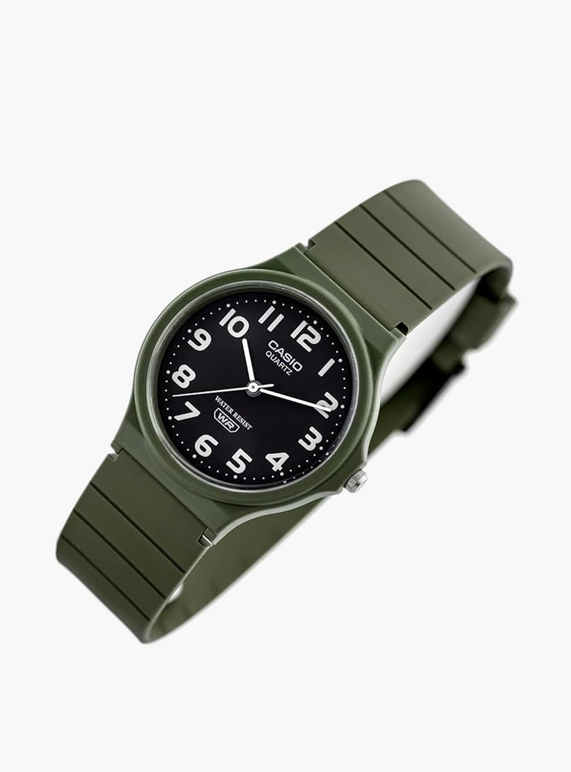 ساعة كاسيو انالوج بسوار راتنج اخضر للرجال - MQ-24UC-3BDF-men-watchesandjewellery-watches-image-2