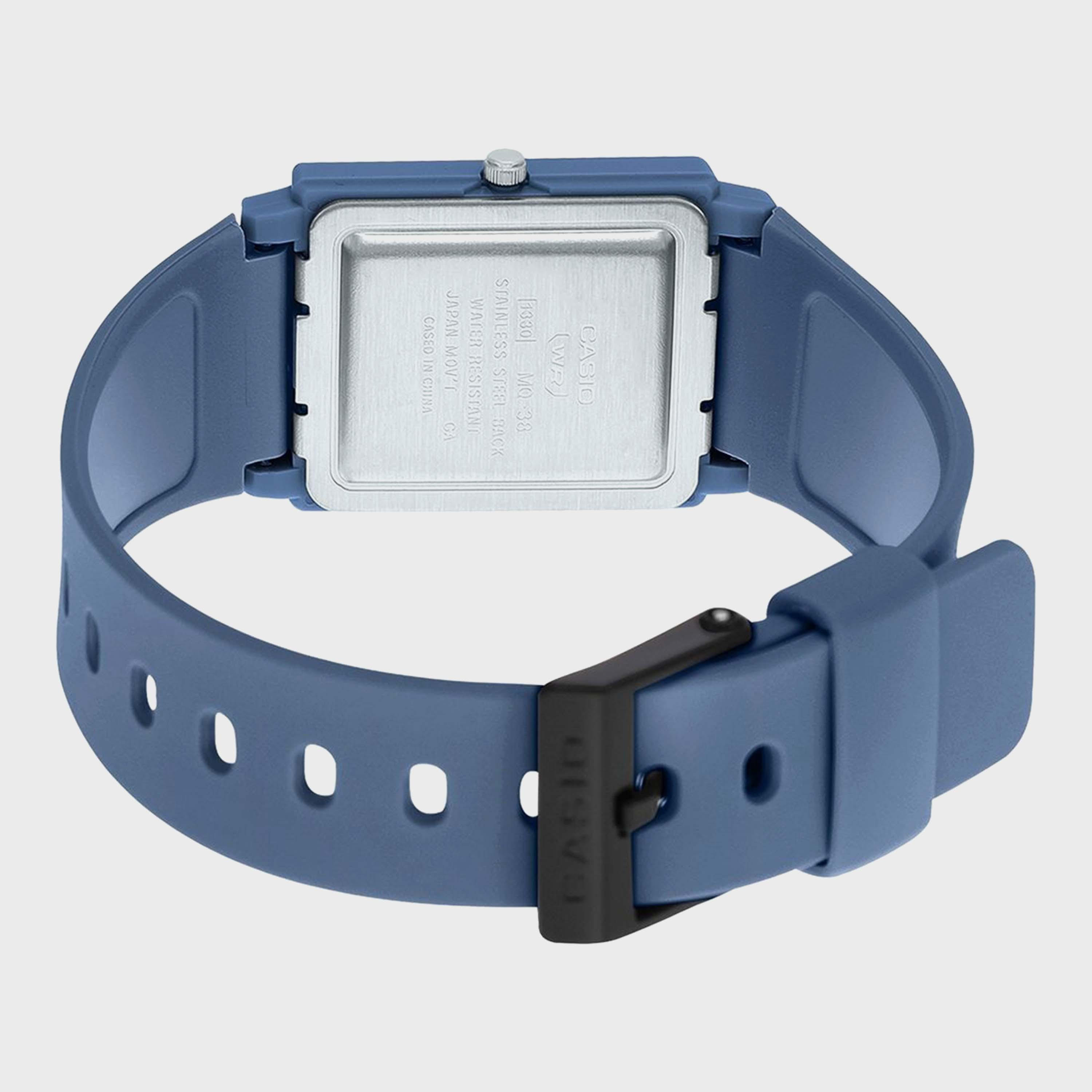 ساعة كاسيو يونيسكس بعقارب زرقاء وسوار من الراتنج - MQ-38UC-2A2DF | 26 مم-men-watchesandjewellery-watches-image-3