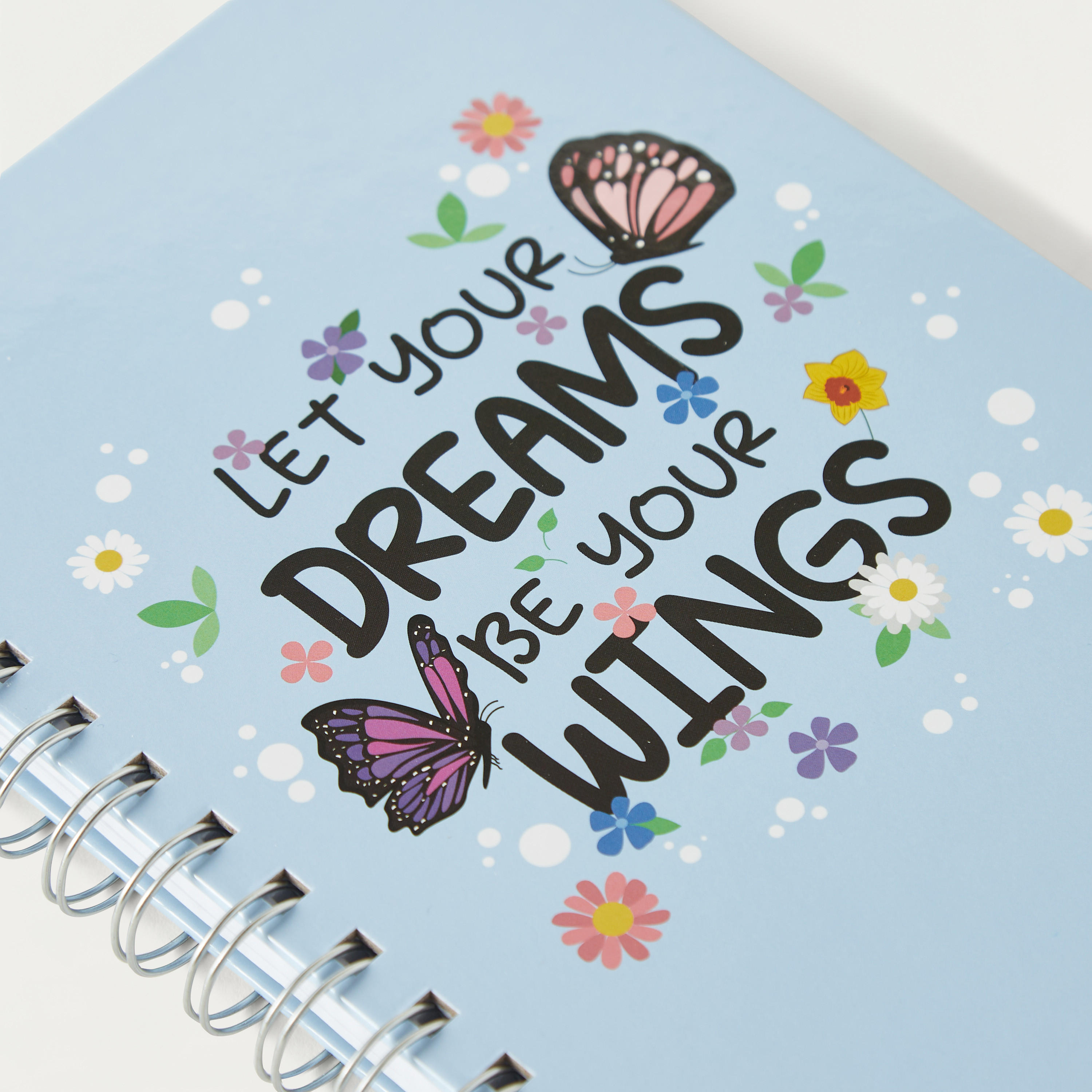 GLOO Slogan Print Spiral Bound Ruled A5 Notebook-school-stationery-notebooks-image-3