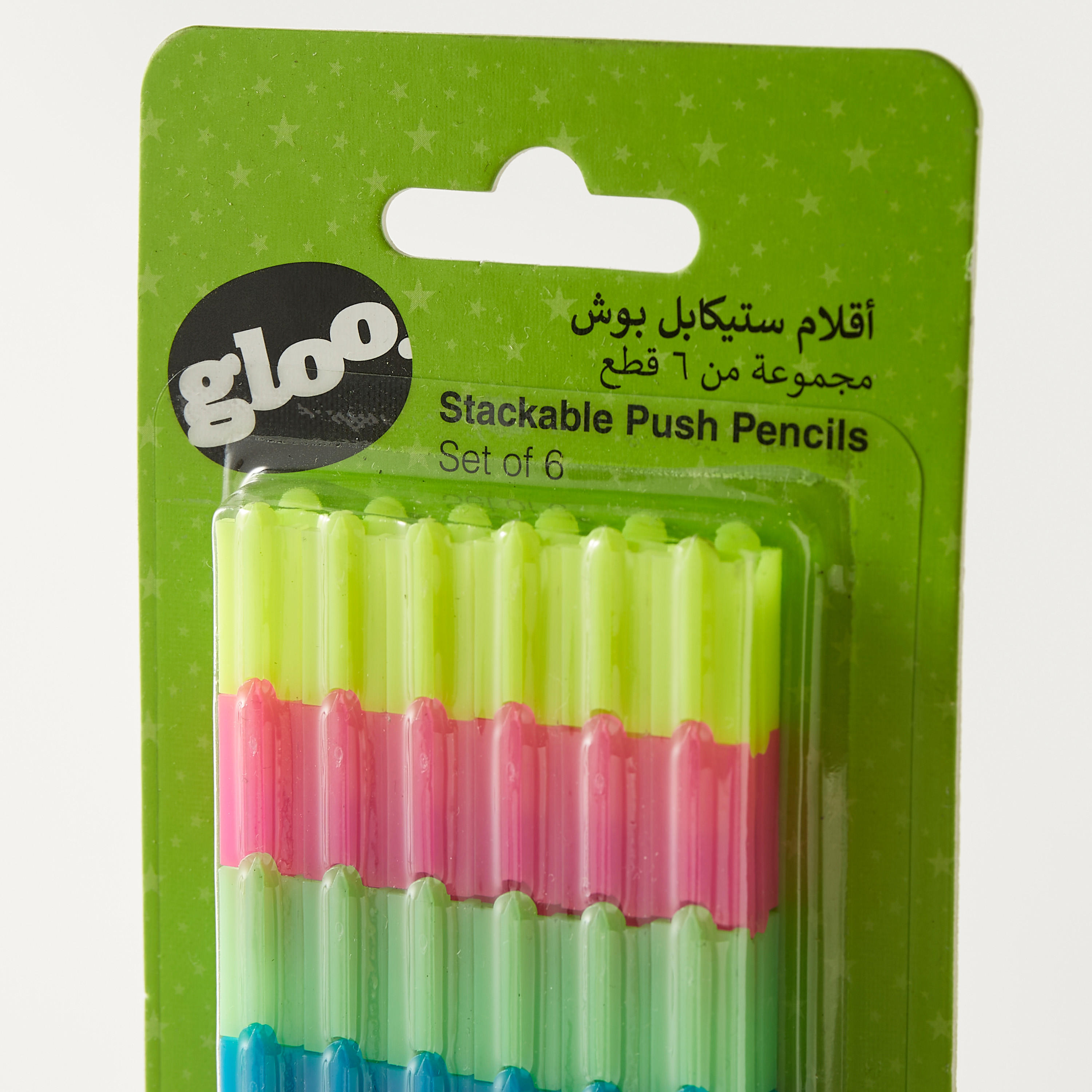 GLOO Stackable Push Pencil - Set of 6-school-stationery-pensandpencils-image-3