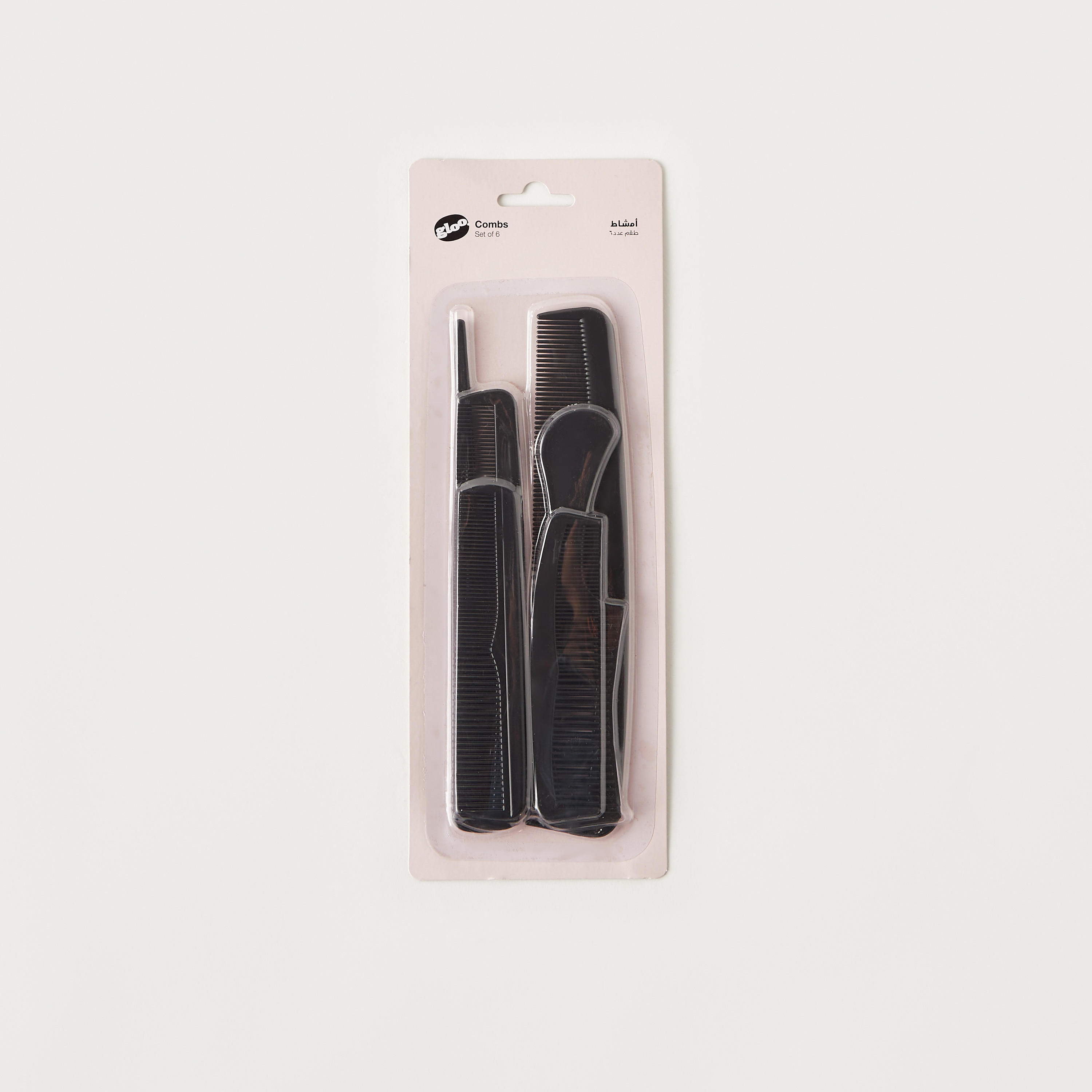 GLOO 6-Piece Solid Comb Set-beautyandpersonalcare-hair-stylingtools-hairbrushesandcombs-image-1