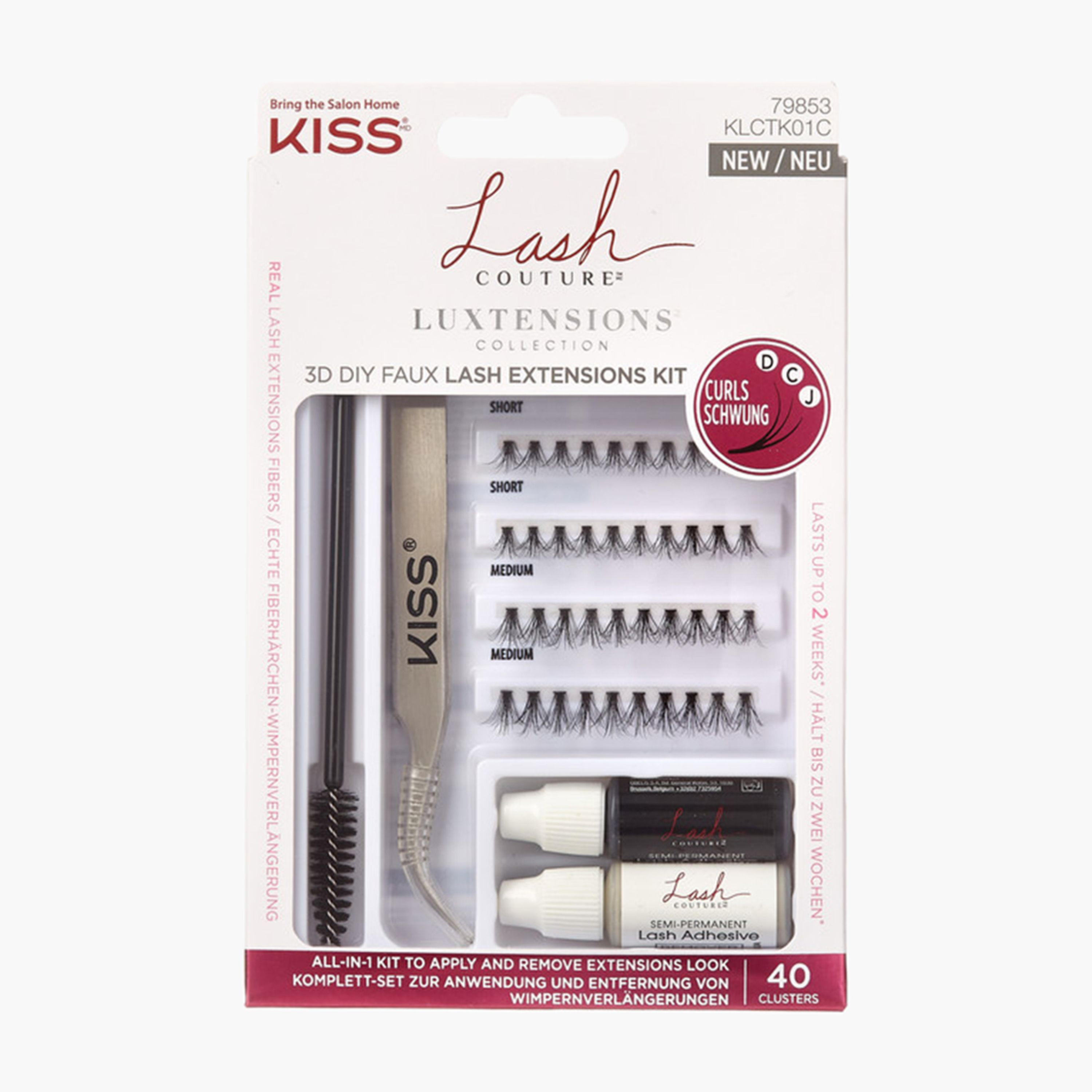 مجموعة رموش صناعيّة لاش كوتشور ثري دي دي آي واي من كيس كوزمتيكس-beautyandpersonalcare-makeup-eyes-falselashes-image-1
