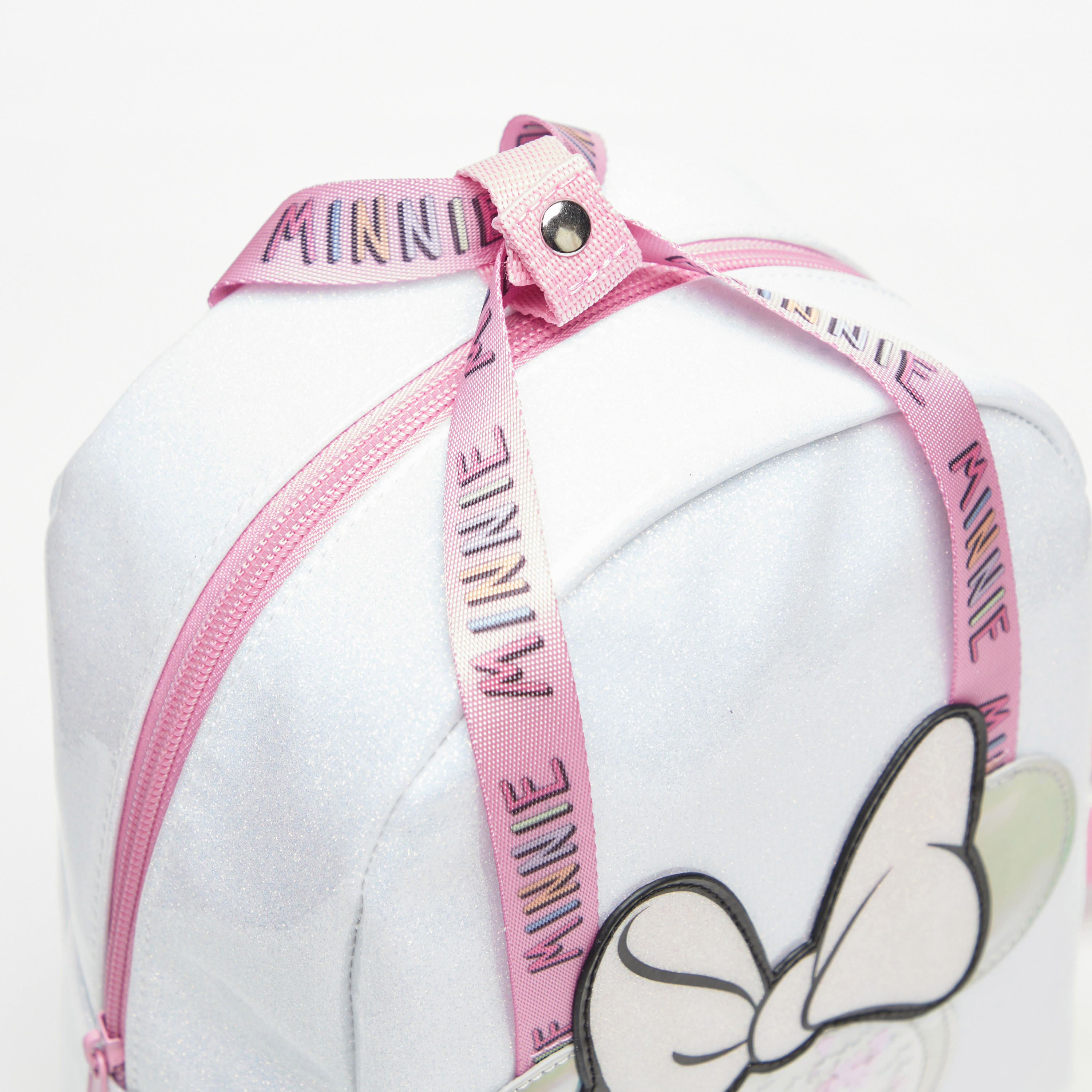 Disney Minnie Mouse Glittered Backpack with Applique Detail-school-bagsandbackpacks-backpacks-image-3