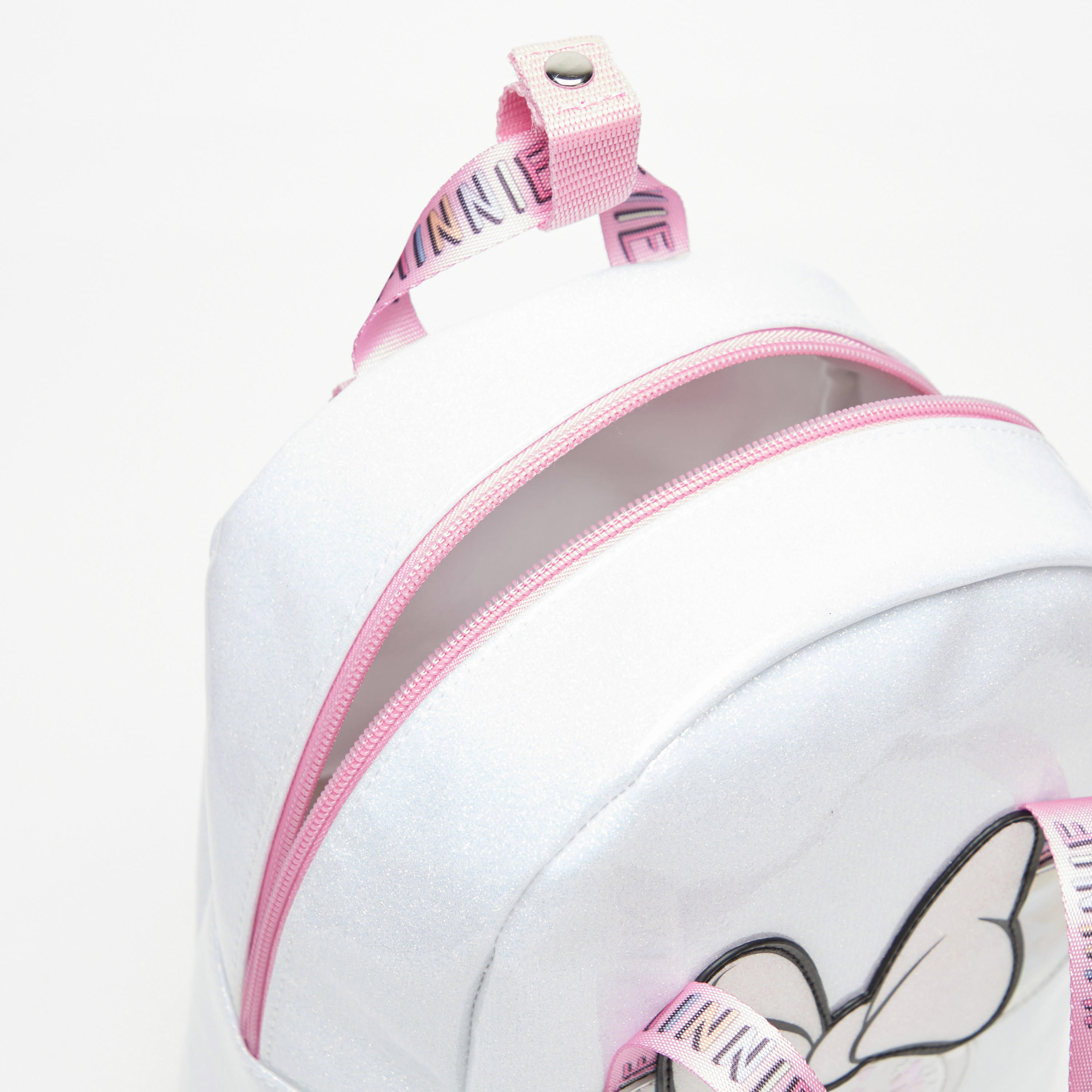 Disney Minnie Mouse Glittered Backpack with Applique Detail-school-bagsandbackpacks-backpacks-image-4