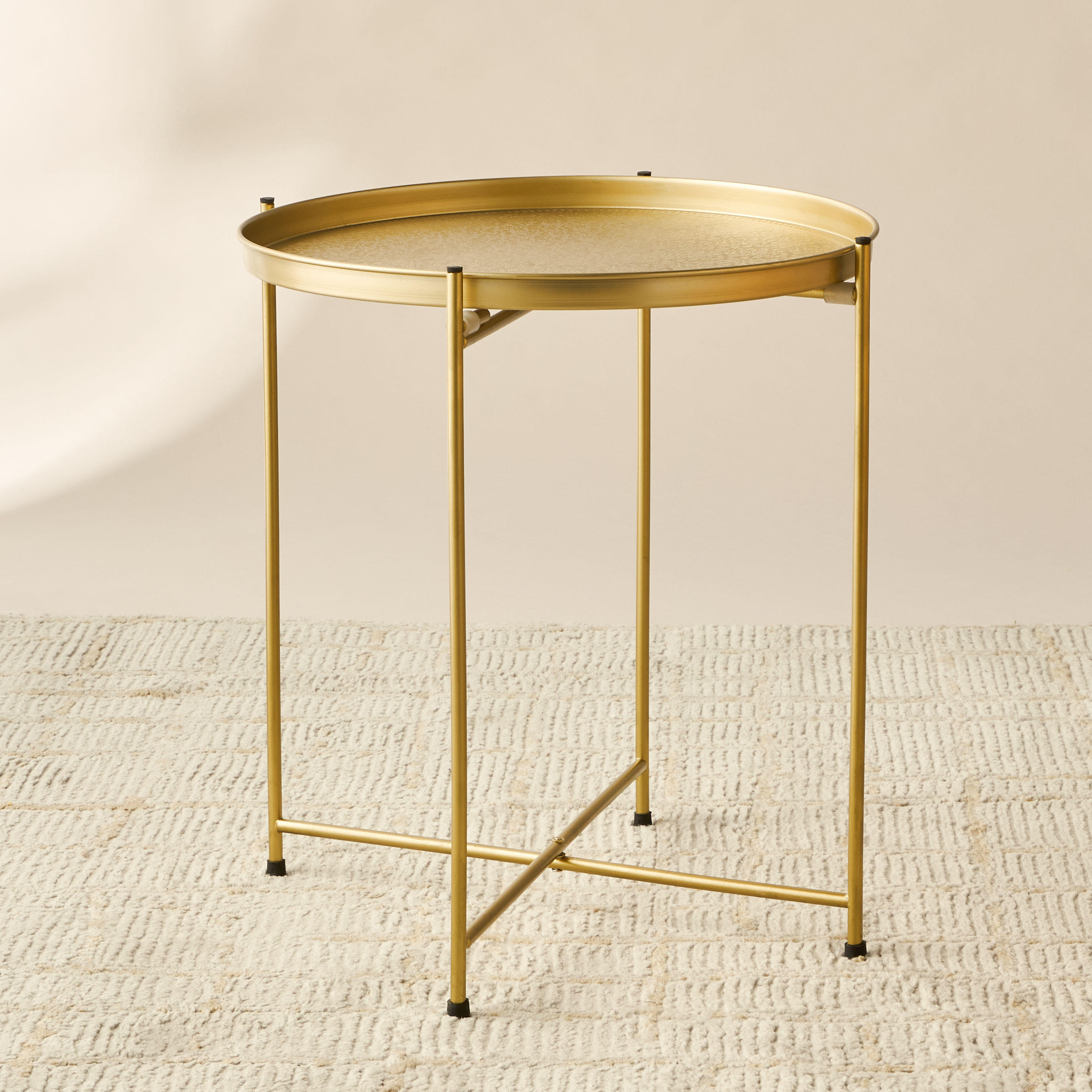 Tray Top Metal Accent Table - 41x41x46 cm-furniture-livingroom-sideandendtables-image-2