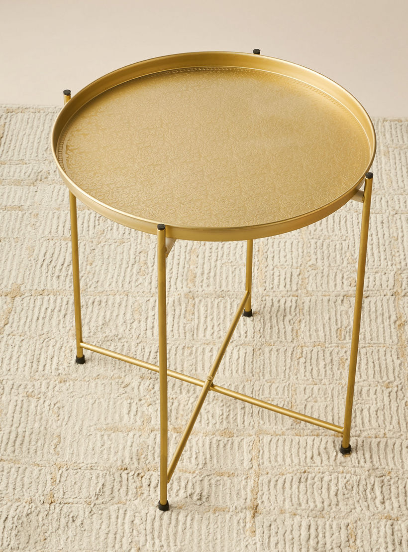 طاولة زينة معدن بسطح صينية - 41x41x46 سم-furniture-livingroom-sideandendtables-image-3