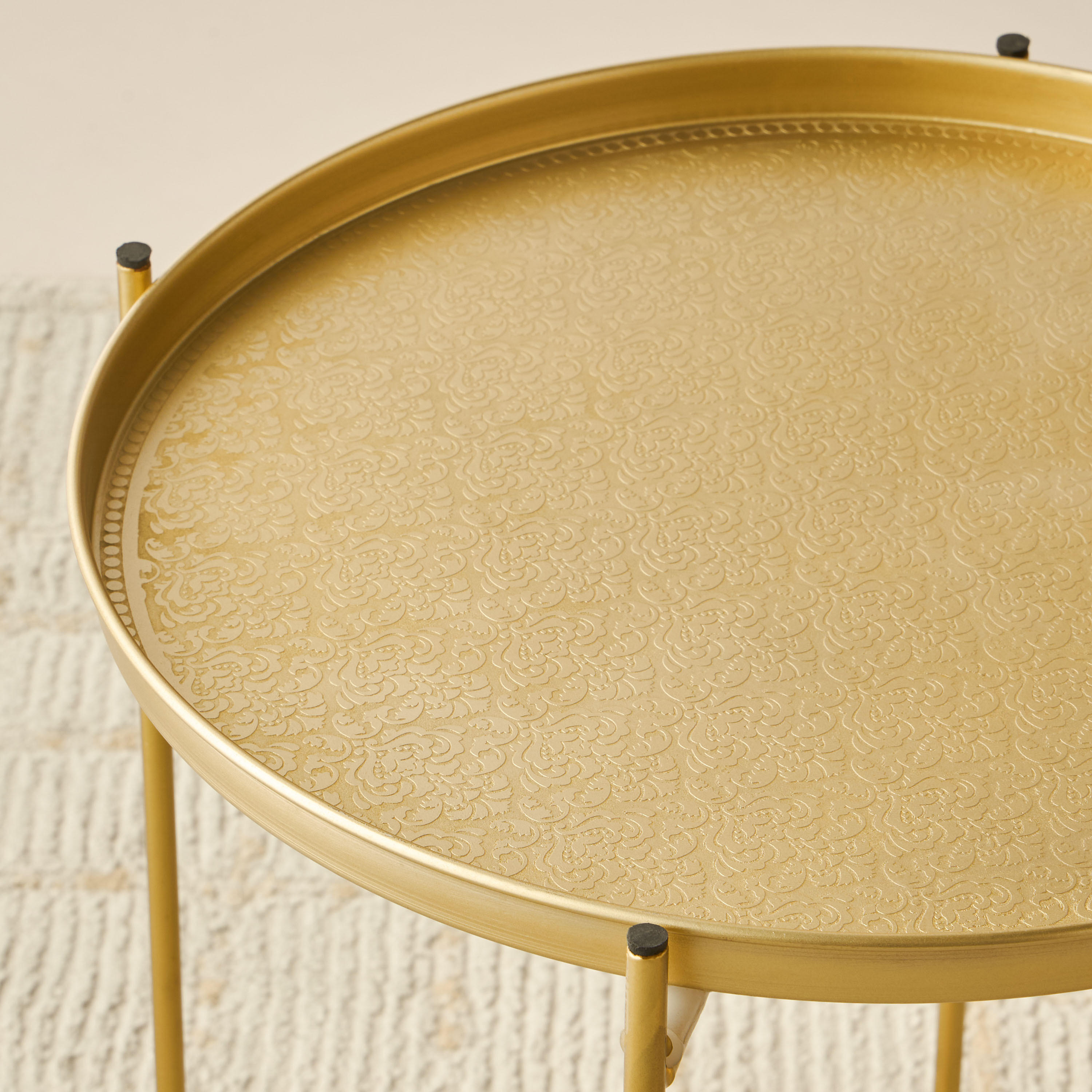 Tray Top Metal Accent Table - 41x41x46 cm-furniture-livingroom-sideandendtables-image-4