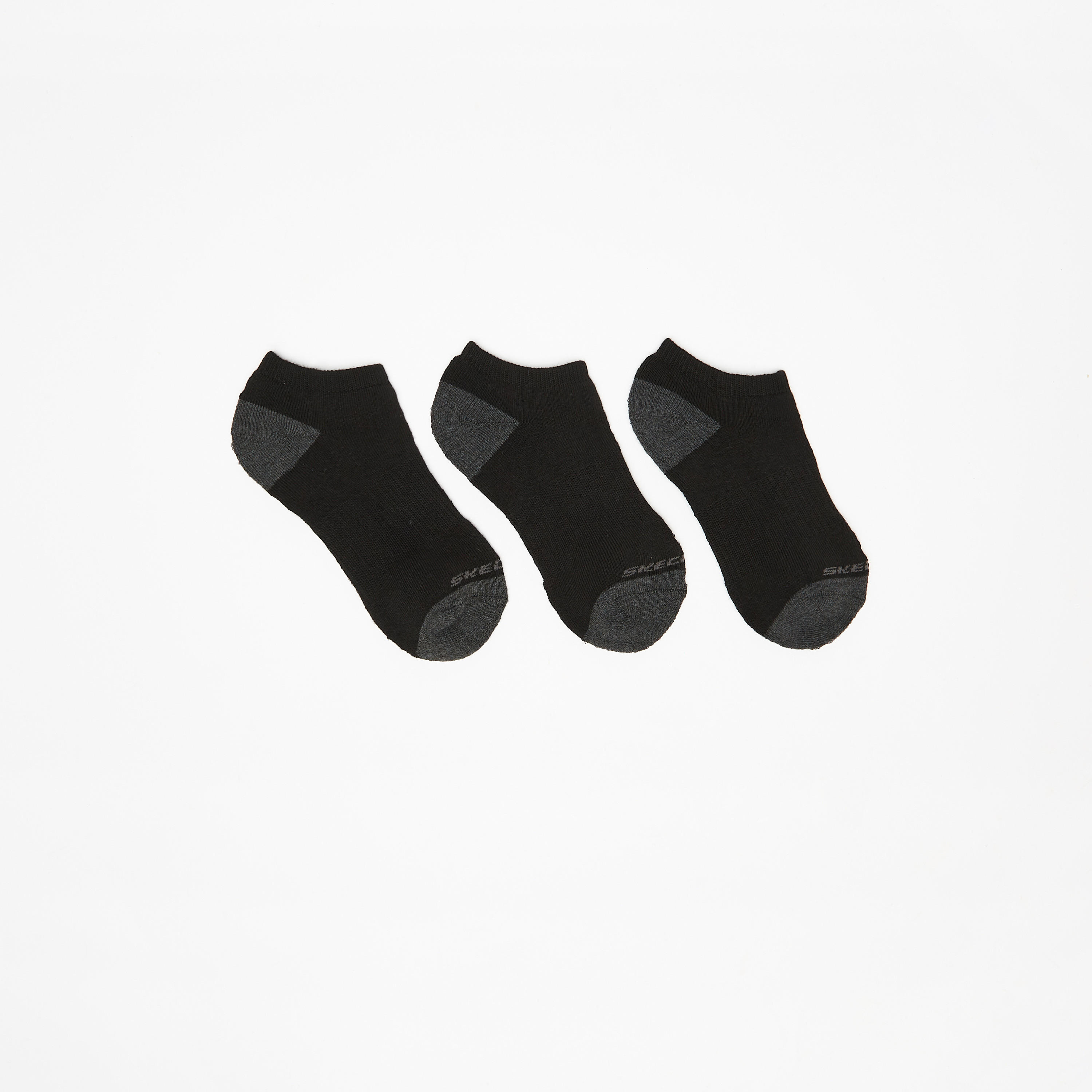 جوارب رياضية سادة بطول الكاحل من سكتشرز - طقم من 3-girls-accessories-socks-image-1