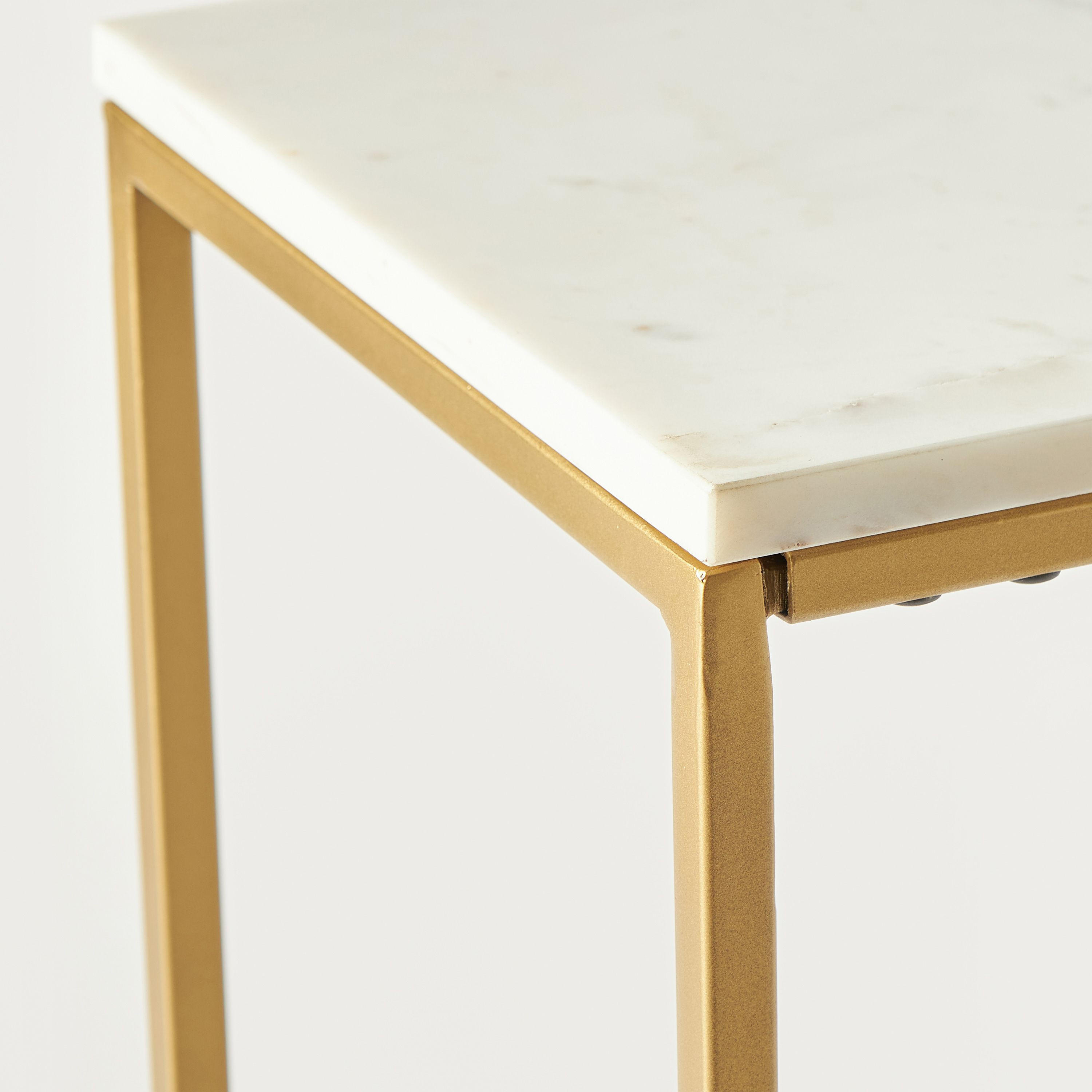 Marble Top Console Table - 30x70x98 cm-furniture-livingroom-consoletablesandmirrors-image-3