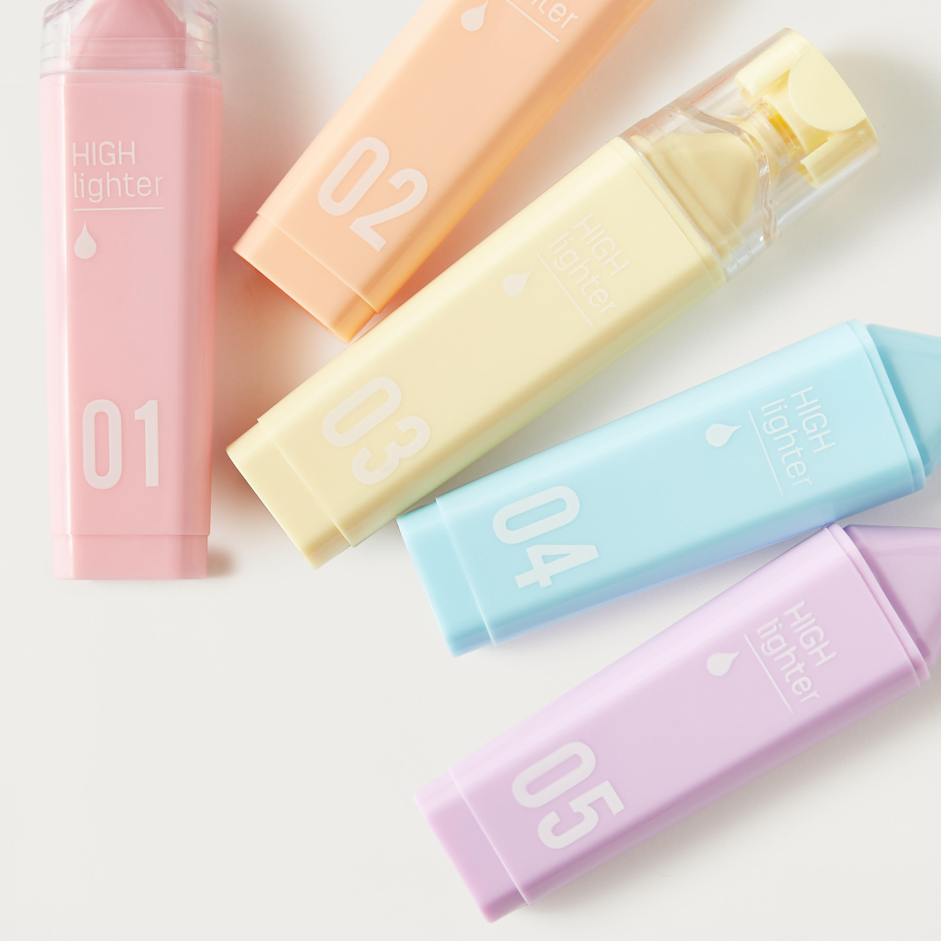 GLOO Highlighter - Set of 5-school-stationery-pensandpencils-image-3