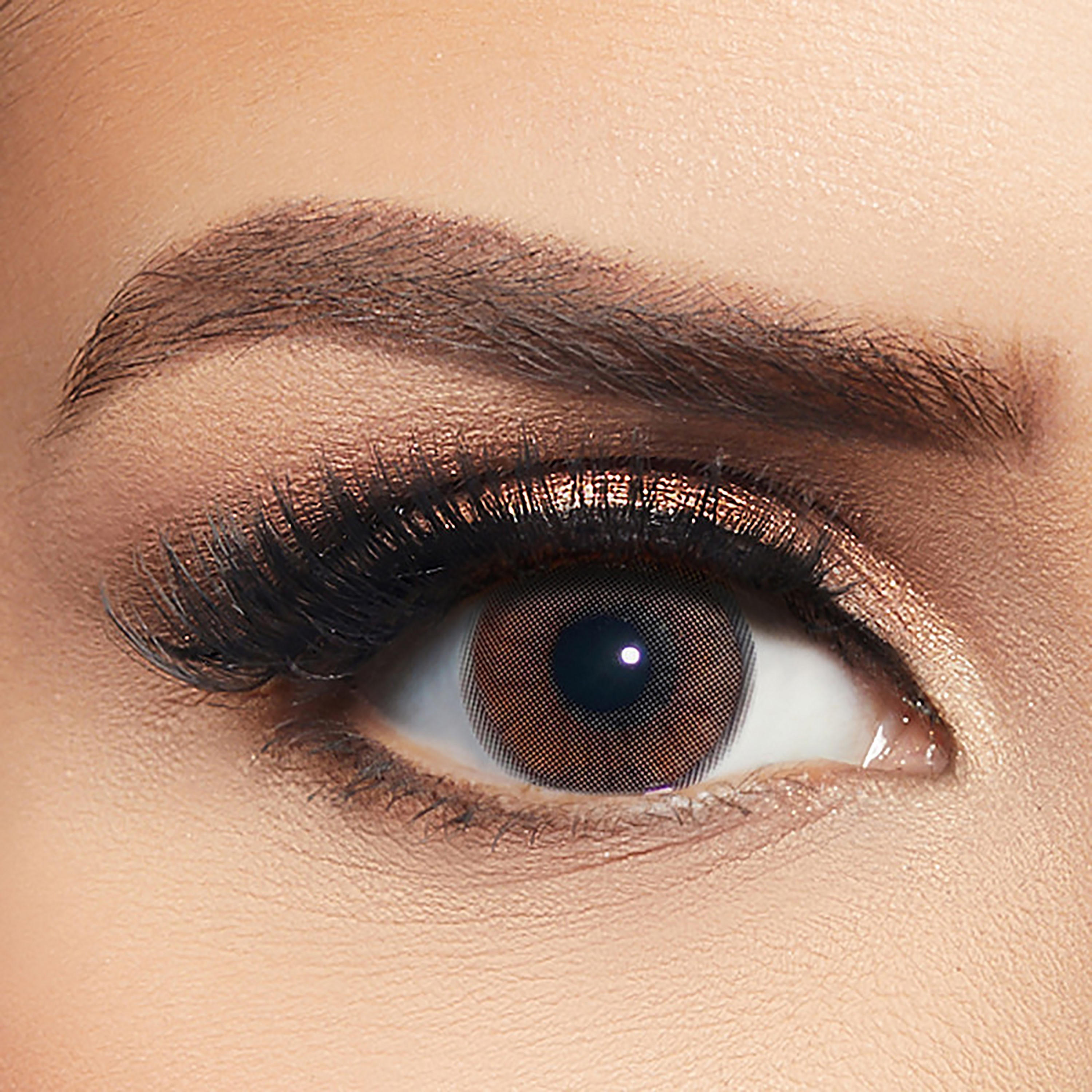 Layala Lenses Pack of 2 Crystal Brown Lens-beautyandpersonalcare-makeup-eyes-colorcontactlenses-image-1