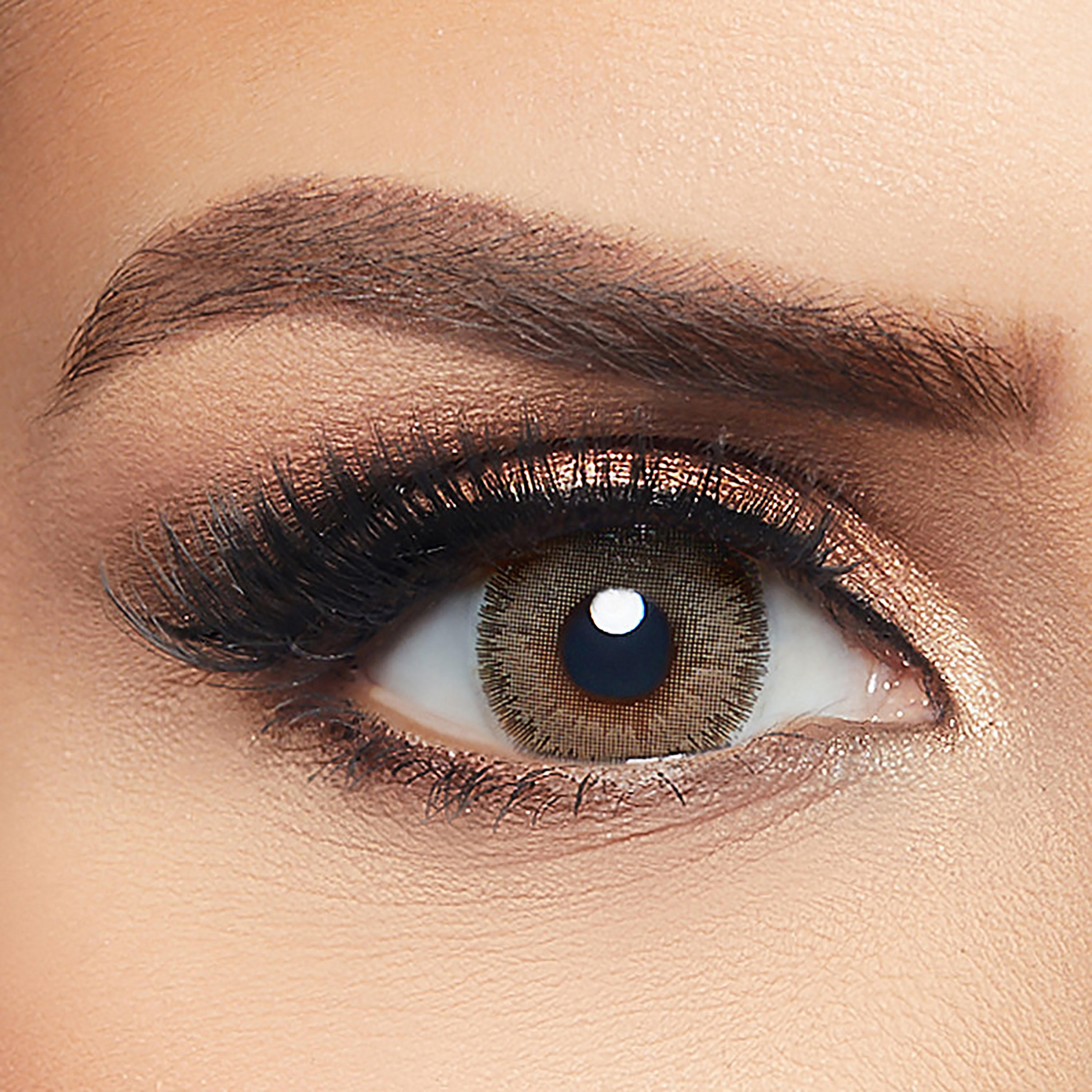 Layala Lenses Pack of 2 Golden Brown Lens-beautyandpersonalcare-makeup-eyes-colorcontactlenses-image-1