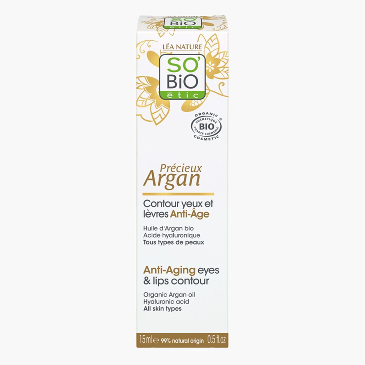 SO BIO Etic Argan Eye And Lip Contour Gel - 15 ml-beautyandpersonalcare-skin-eyecare-image-1