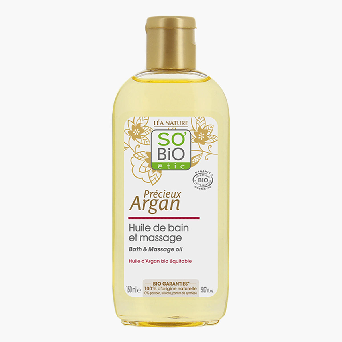 SO BIO Lea Nature Etic Argan Bath and Massage Oil - 150 ml-beautyandpersonalcare-skin-moisturisers-bodyandhandlotions-image-1