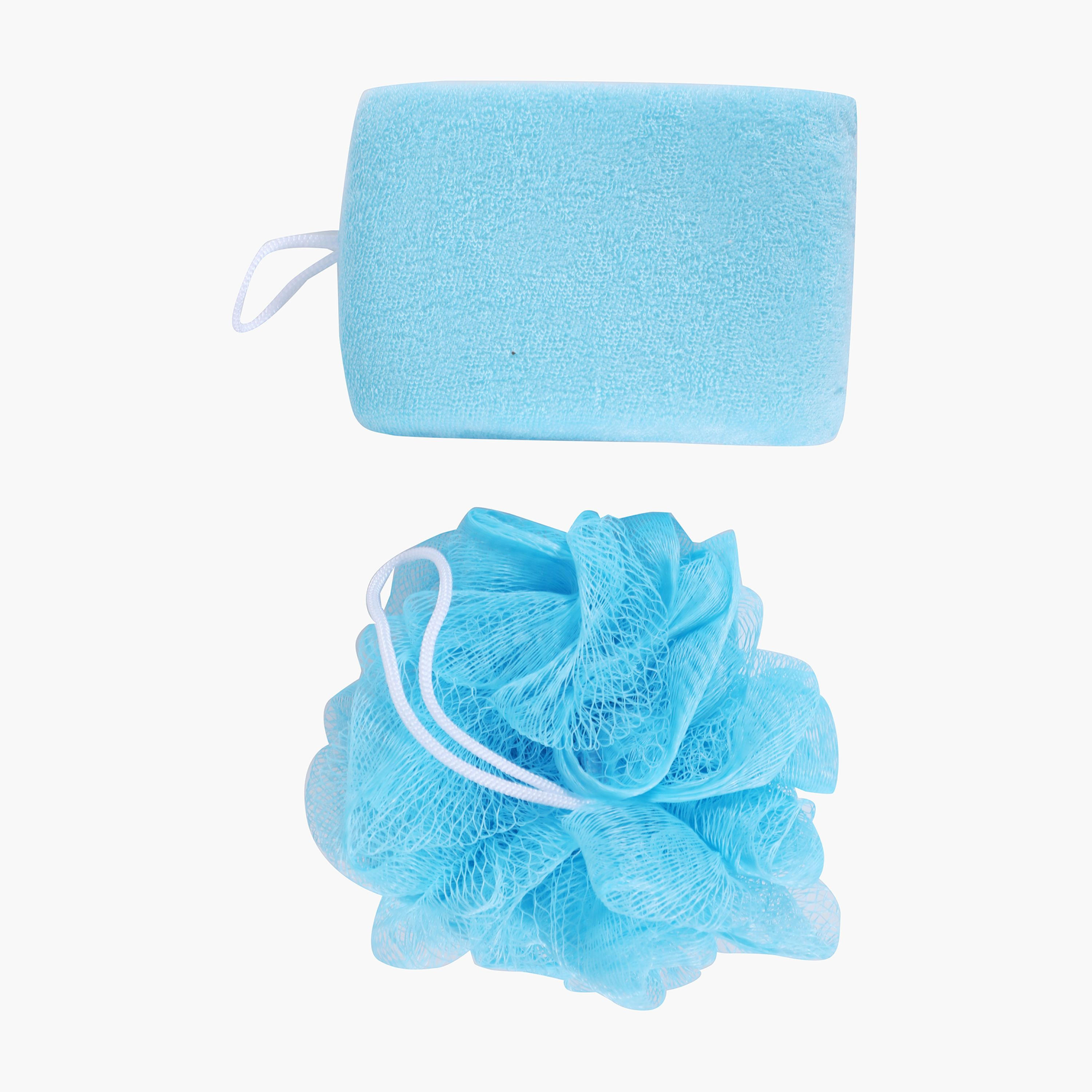 GLOO 2-Piece Bath Puff and Sponge Set-beautyandpersonalcare-bathandbody-toolsandaccessories-bathaccessories-image-2