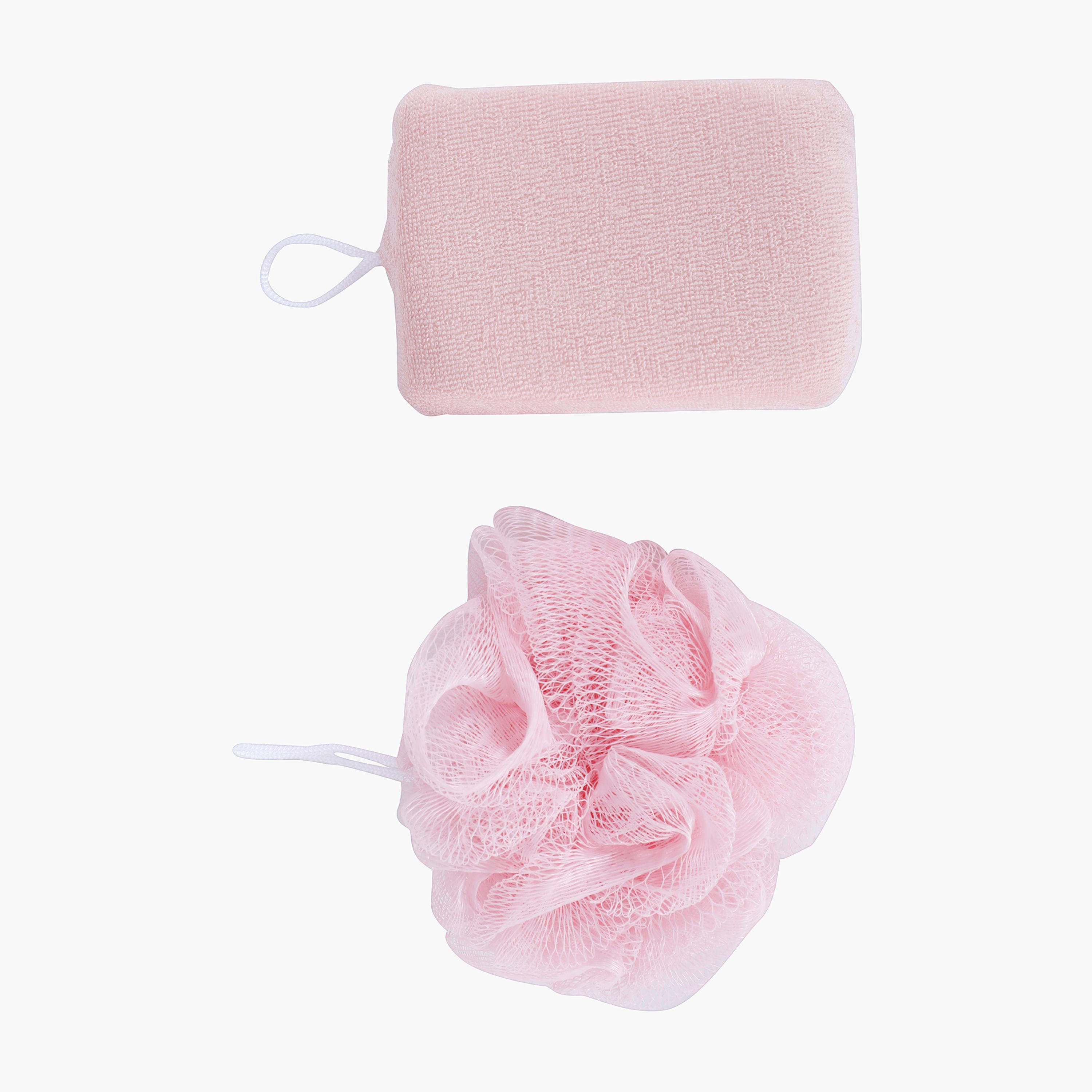 GLOO 2-Piece Bath Puff and Sponge Set-beautyandpersonalcare-bathandbody-toolsandaccessories-bathaccessories-image-2
