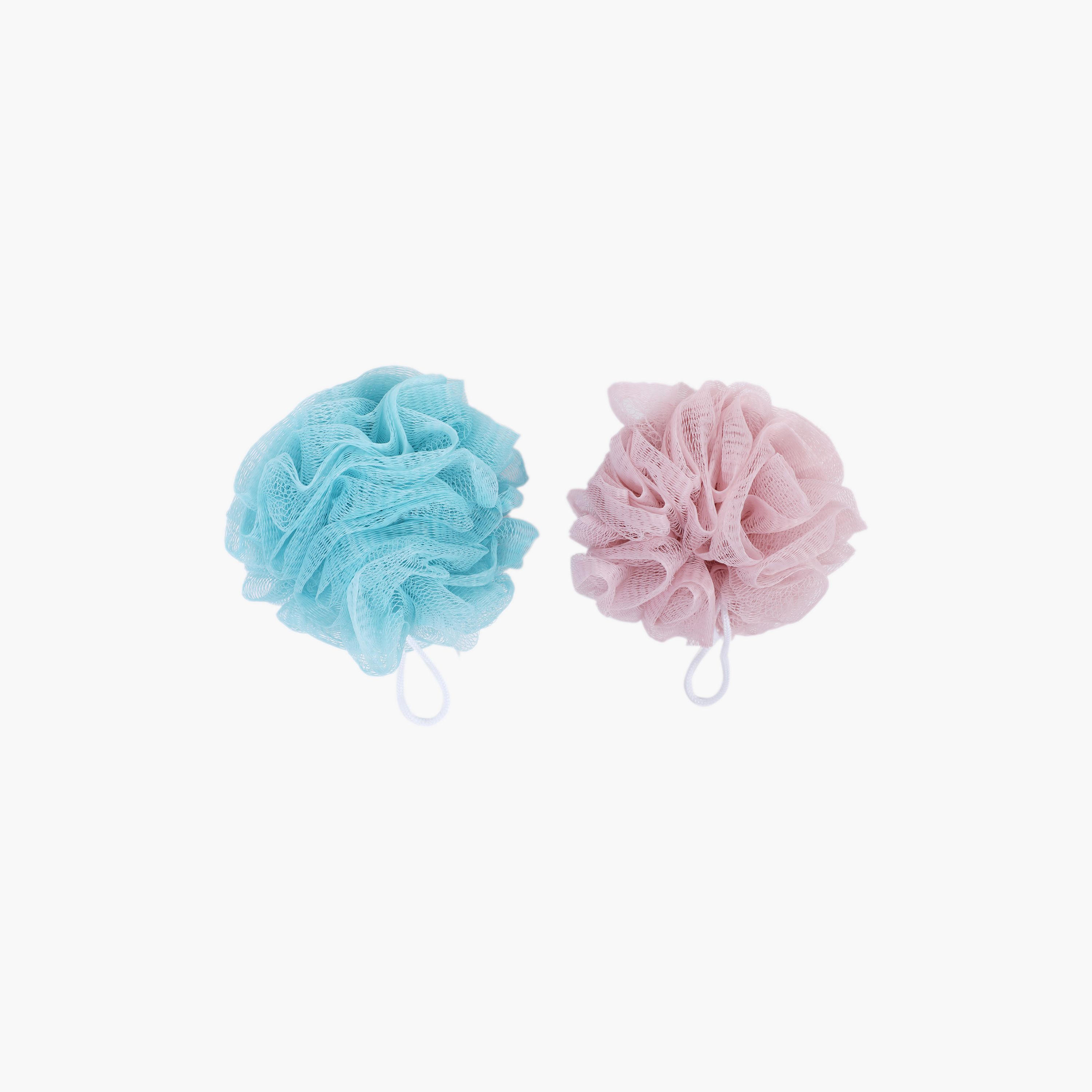 لوفة استحمام بارزة الملمس من جلوو - مجموعة من قطعتين-beautyandpersonalcare-bathandbody-toolsandaccessories-bathaccessories-image-1