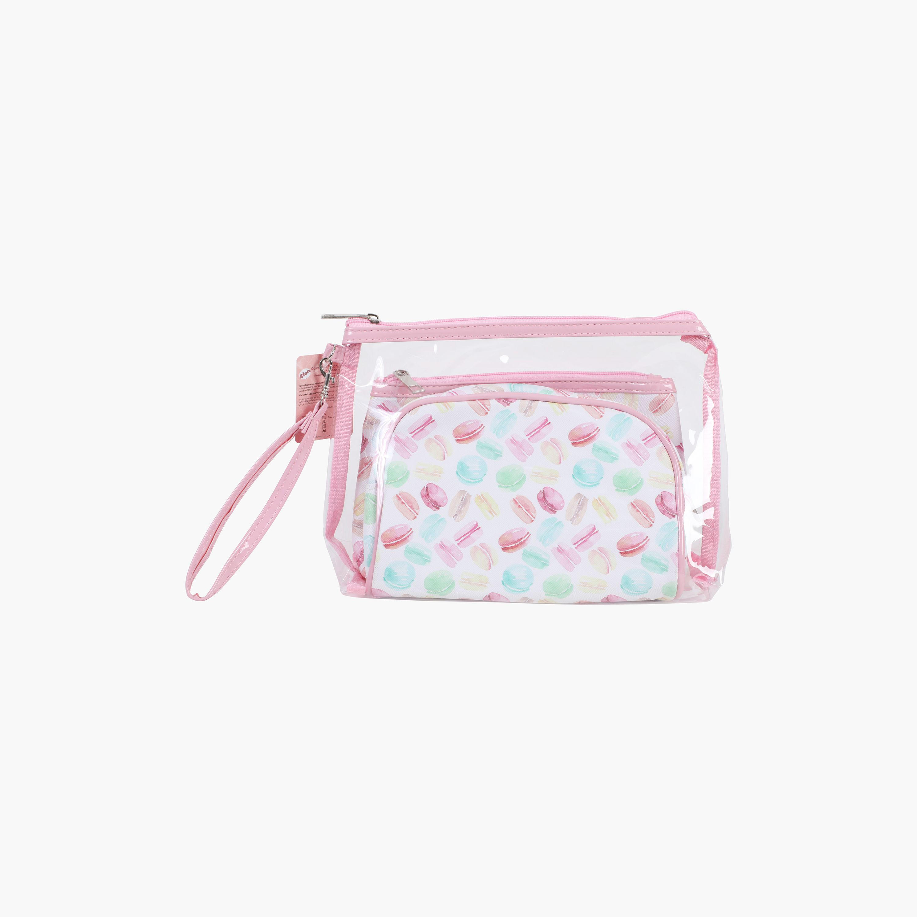 GLOO 3-Piece Macaron Print Cosmetics Pouch Set-beautyandpersonalcare-makeup-brushesandaccessories-makeuppouches-image-3