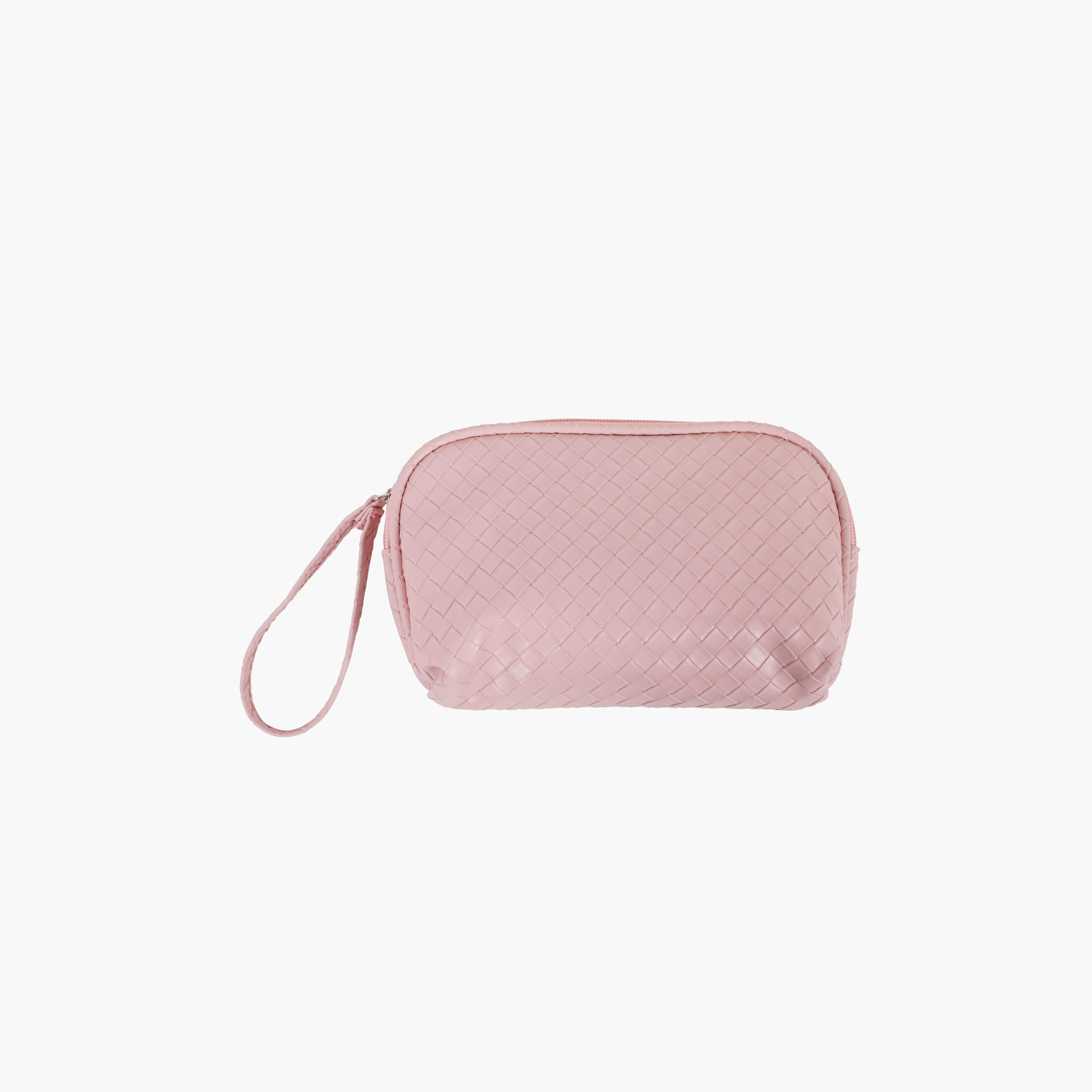 GLOO Weave Textured Cosmetic Pouch with Zip Closure-beautyandpersonalcare-makeup-brushesandaccessories-makeuppouches-image-1